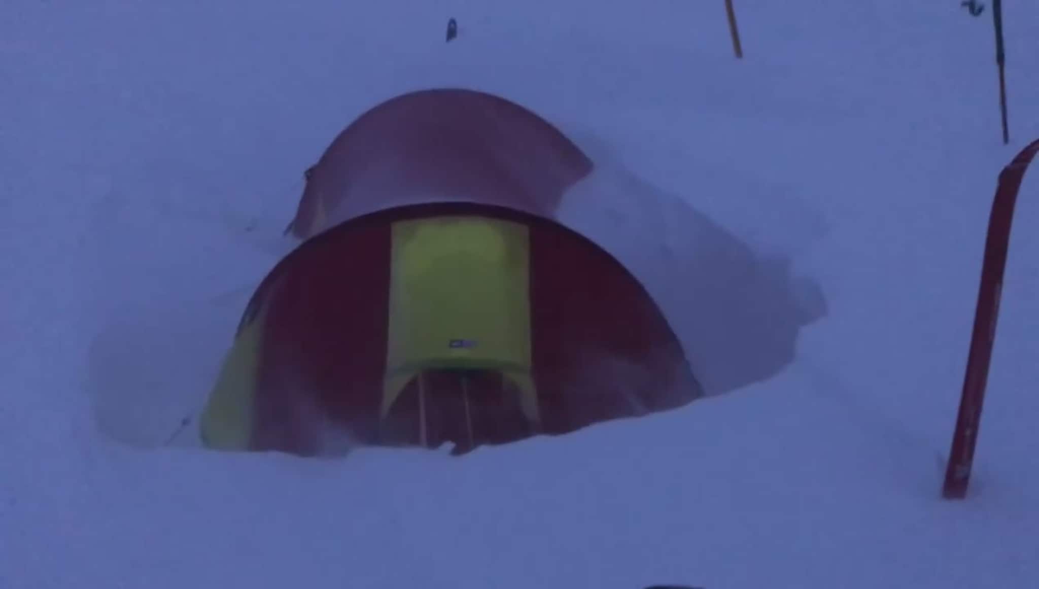 Bjarte Vestøl værfast på Hardangervidda