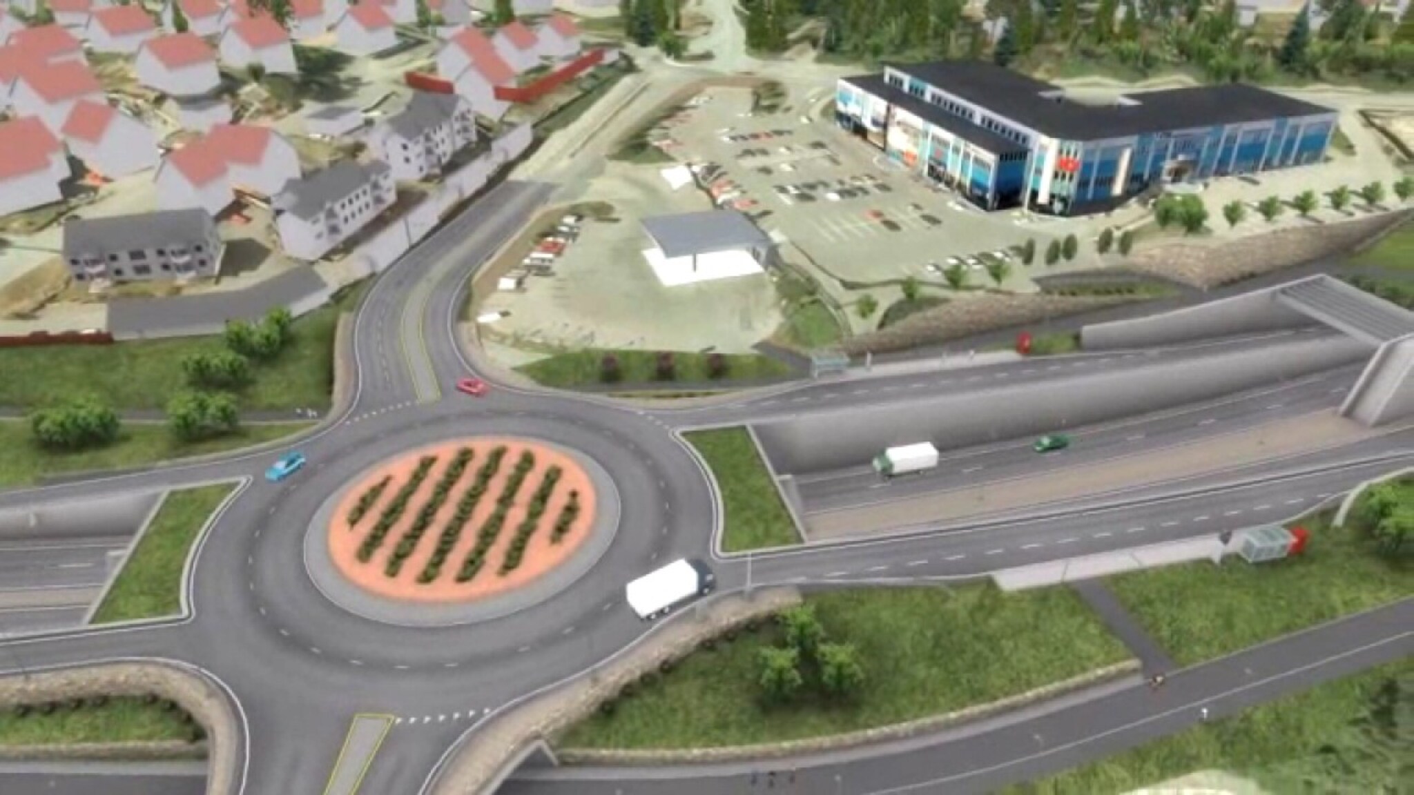 Fly over den nye Vågsbygdveien: