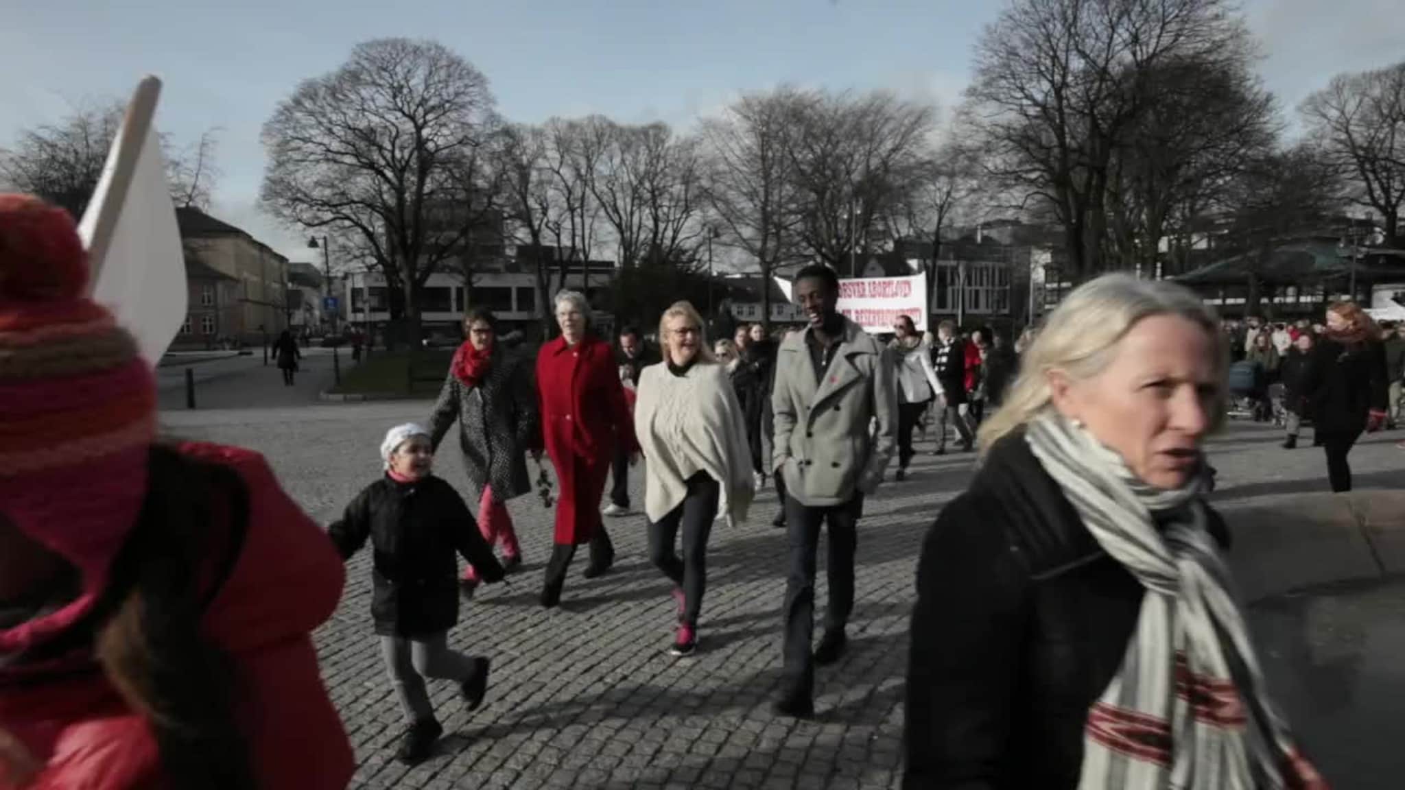 Se 8. mars-toget i Kristiansand