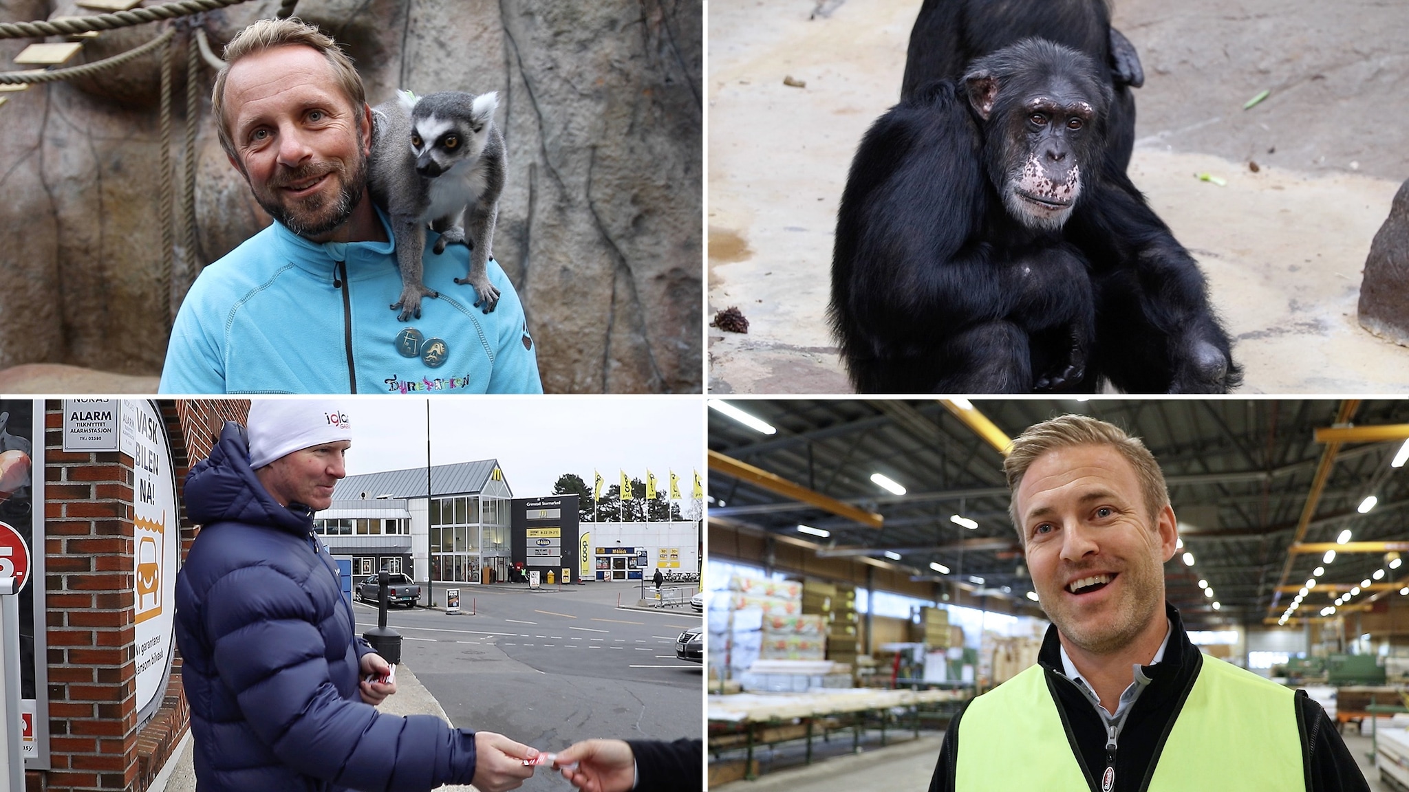 Igland Garasjen sanker stemmer på bensinstasjonen - Julius tror på seier til Dyreparken