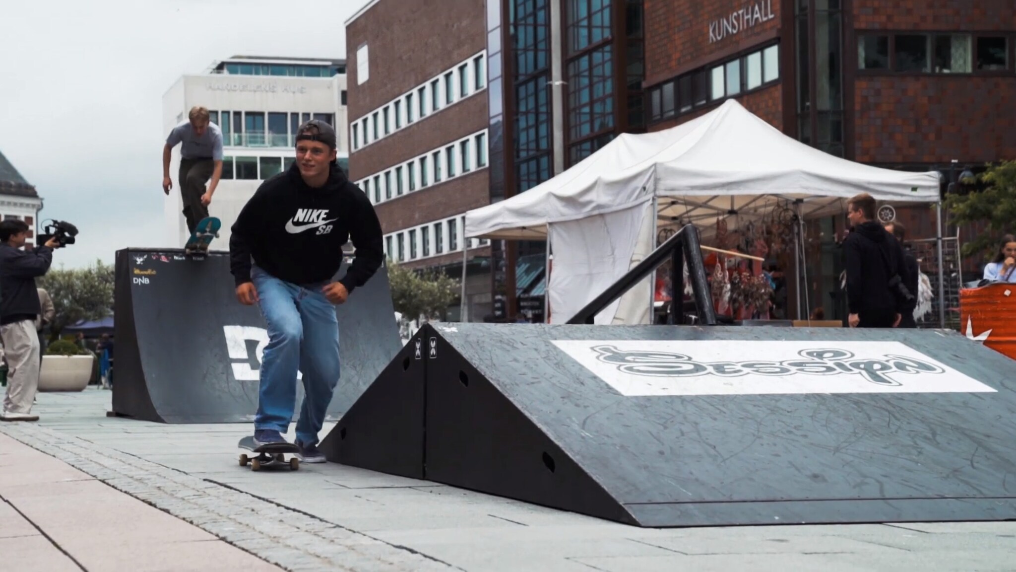 Skatelandslaget tok over Torvet i Kristiansand