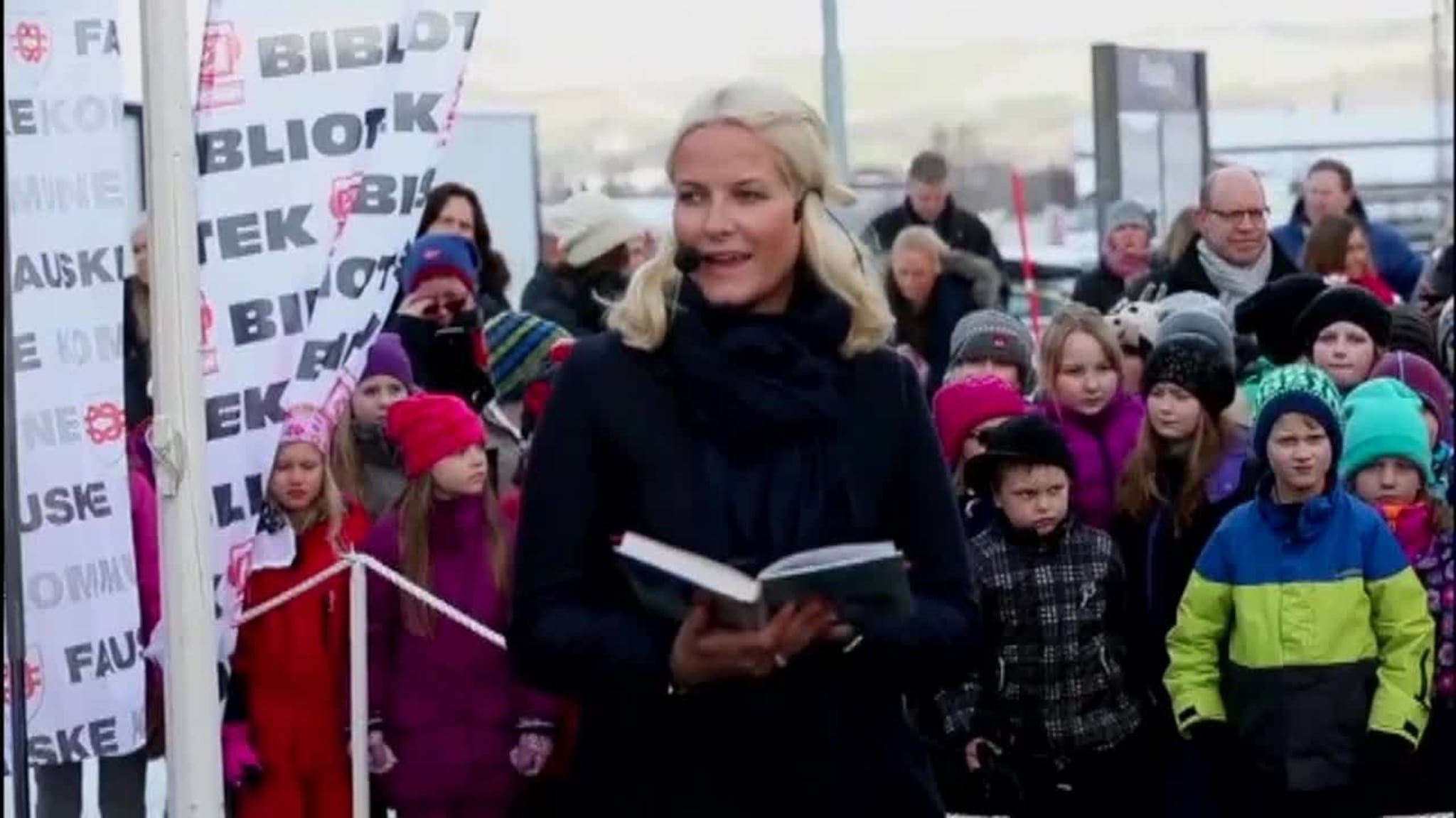Mette-Marit på litterturtoget