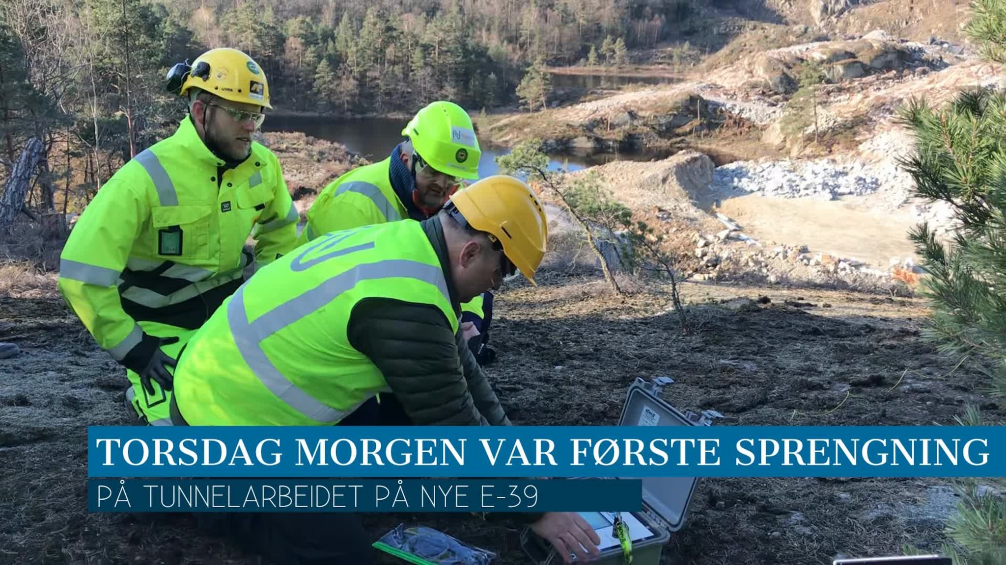 Første tunnelsprengning på nye E 39