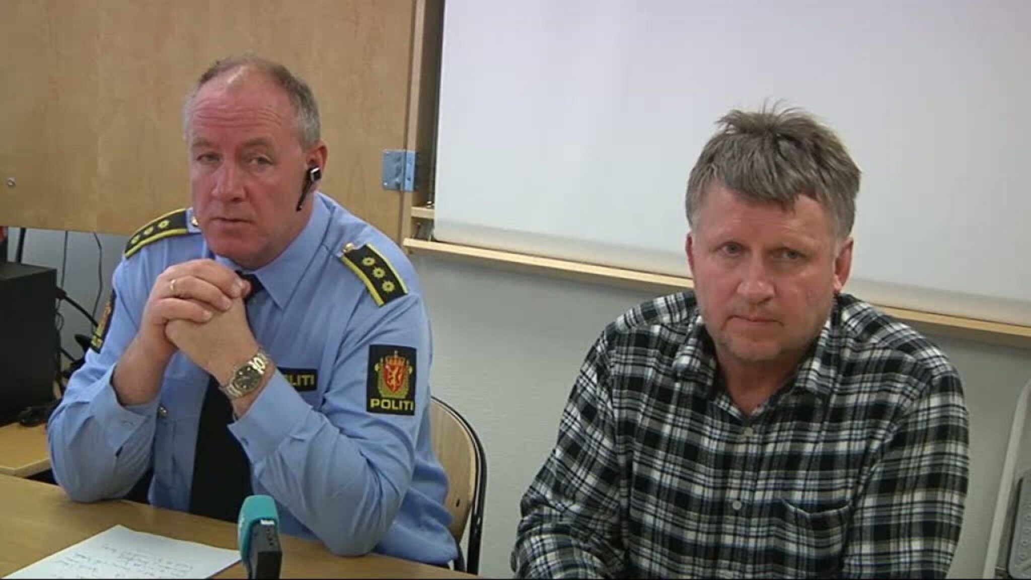 Pressekonferanse om drapet i Mandal