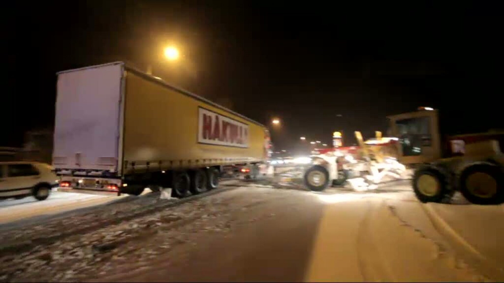 Video fra snøkaoset