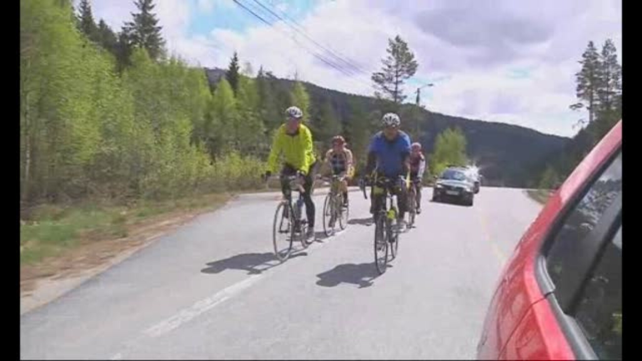 Tøft opp bakkene mot Bykle: