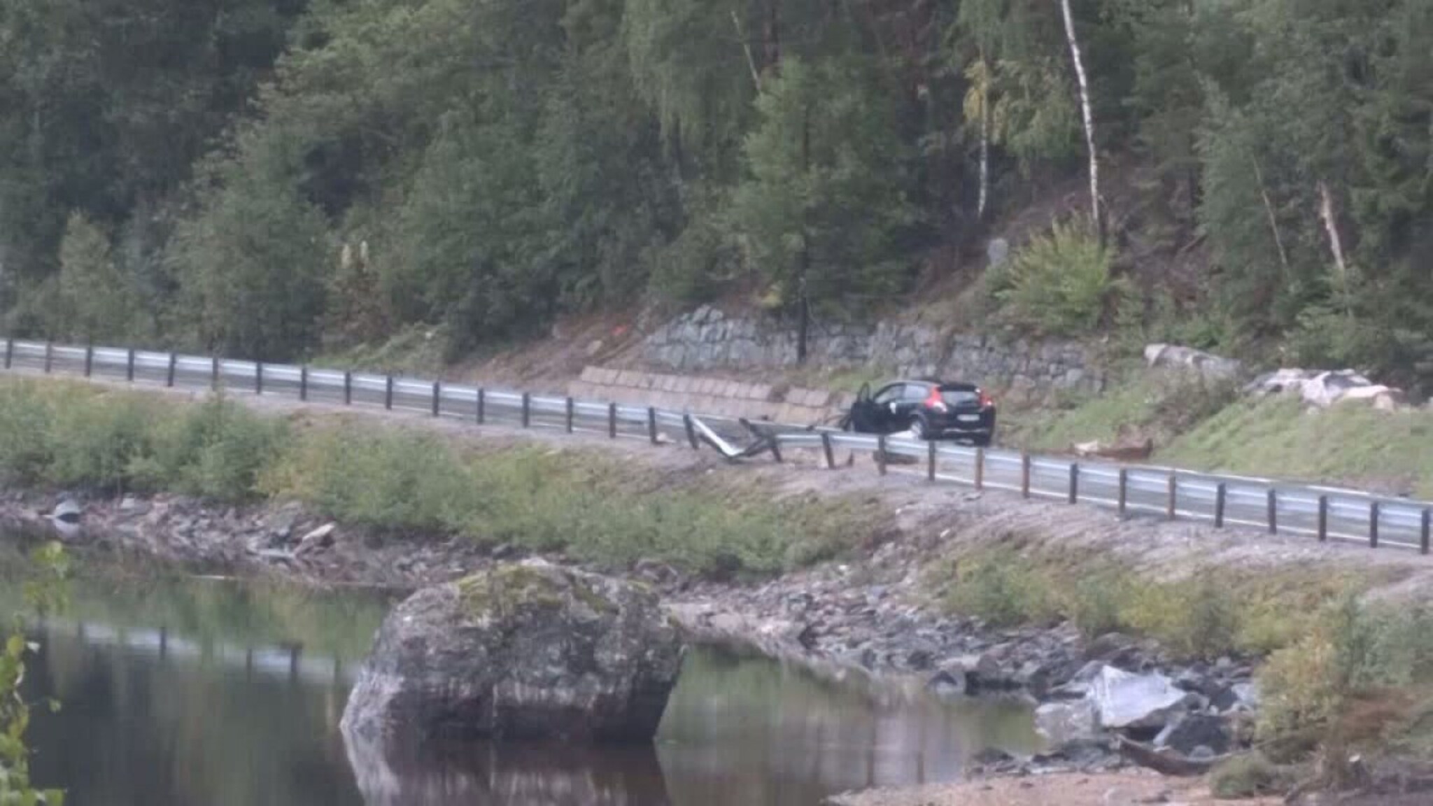 Se video fra rasstedet i Bygland