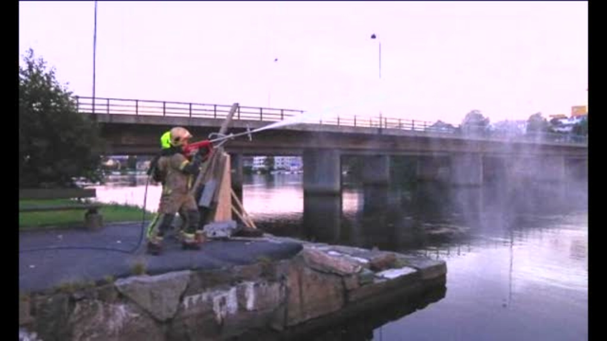 Brannvesenet testet nytt supervåpen: