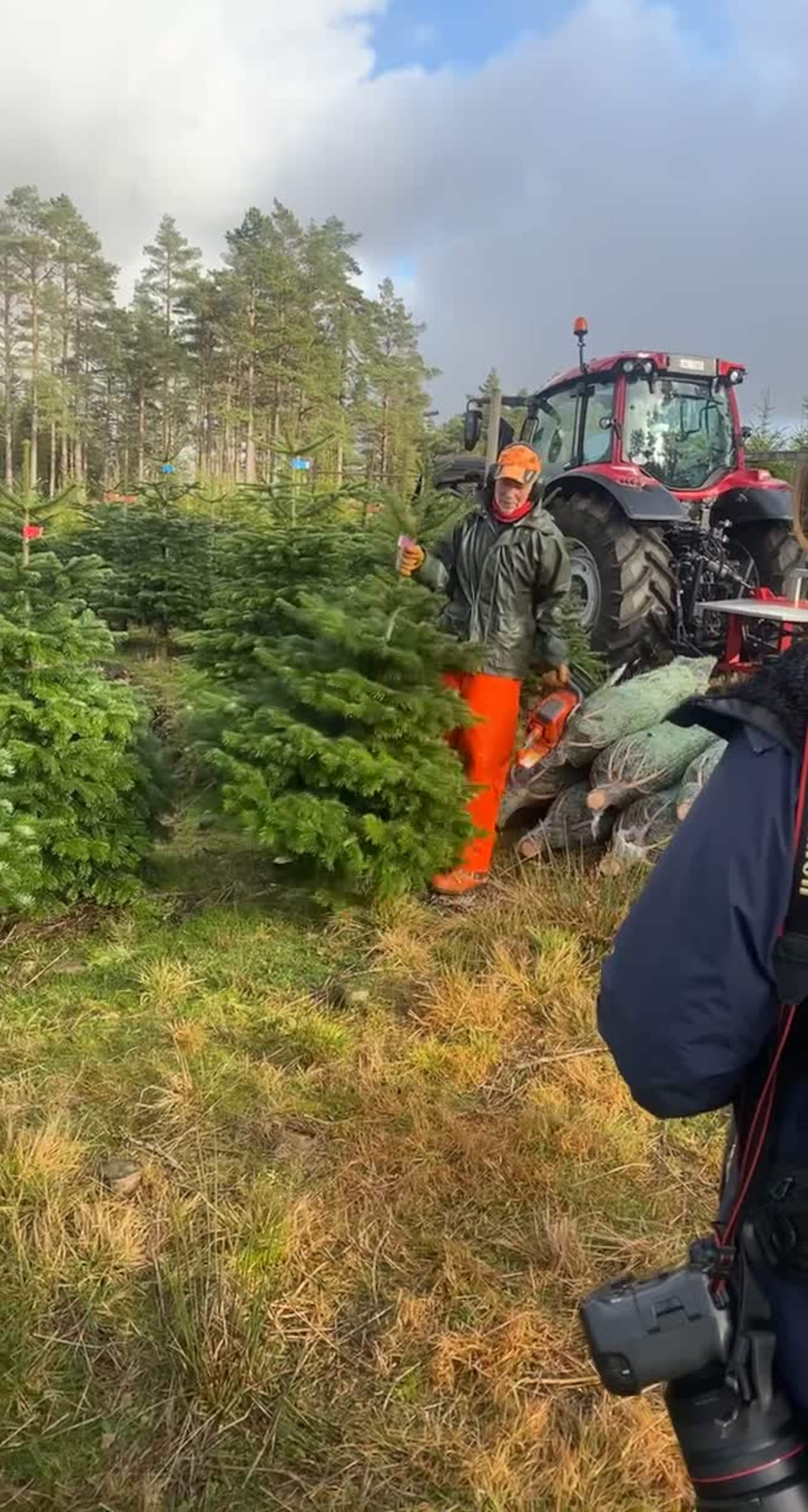Bakomfilm juletrereportasje hos Ola Sløgedal