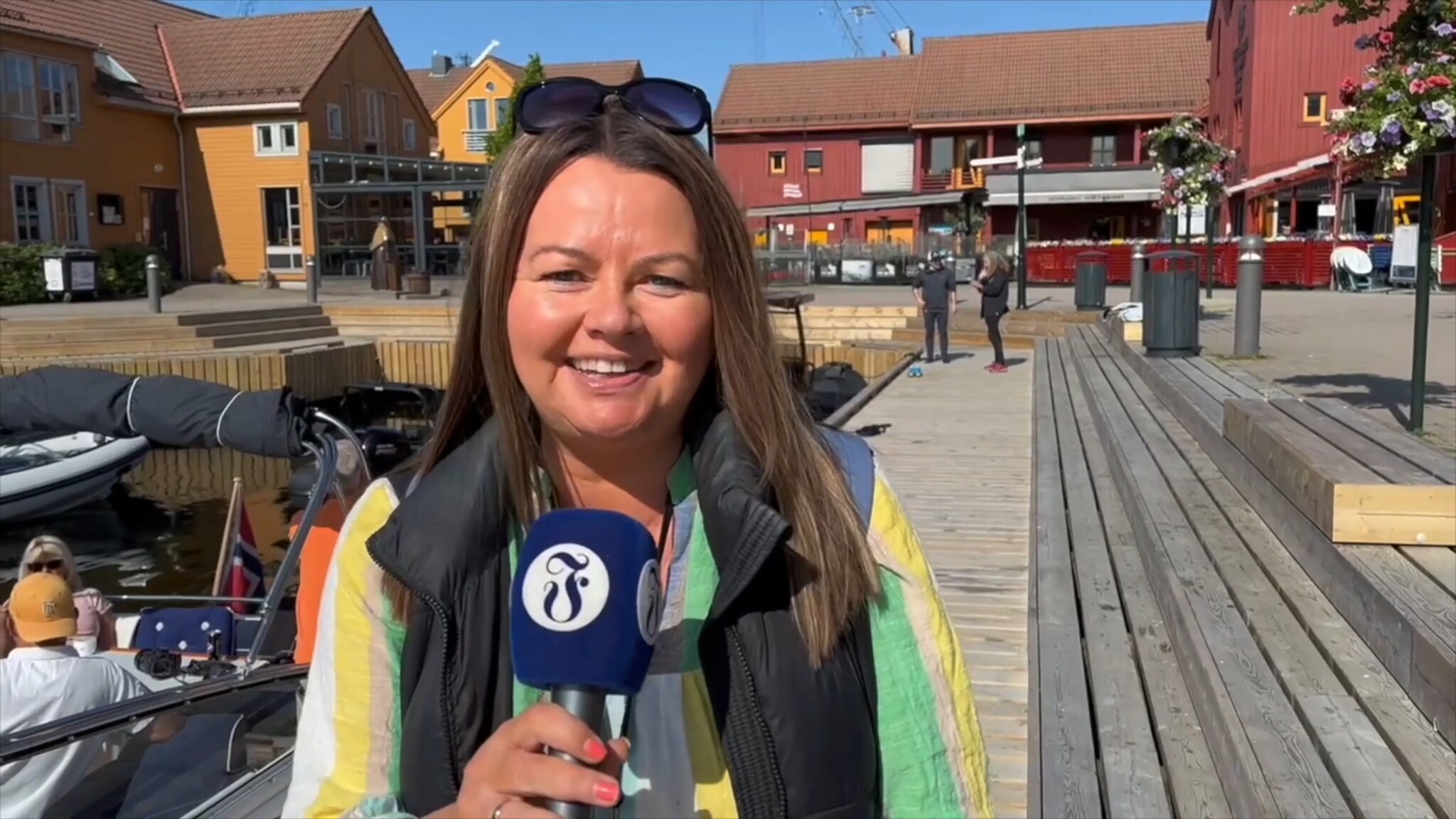 Vi sender direkte fra innseilingen til skoleskipet Sørlandet