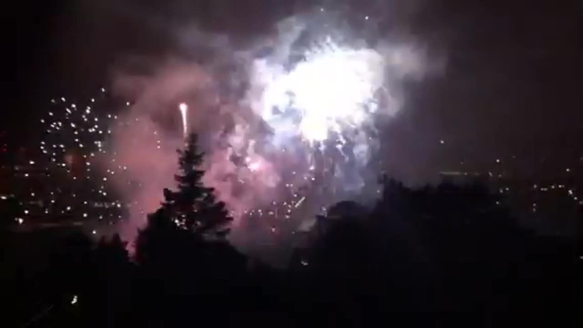 Nyttårsraketter over Lund