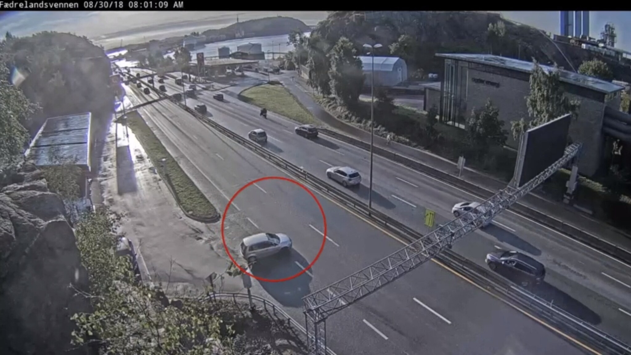 Kjører i feil kjøreretning på Vesterveien