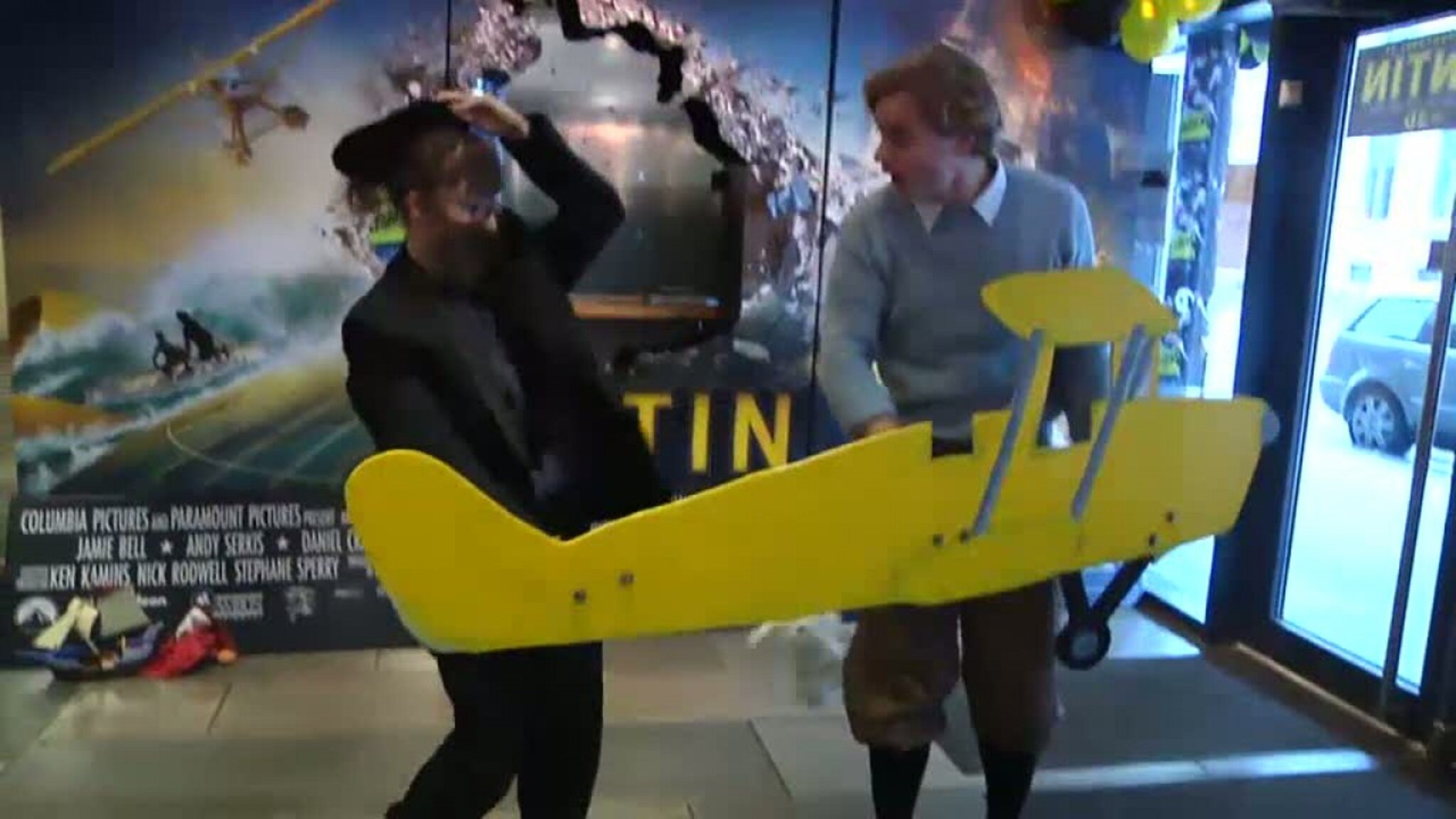 Her fremfører de Tintin-traileren