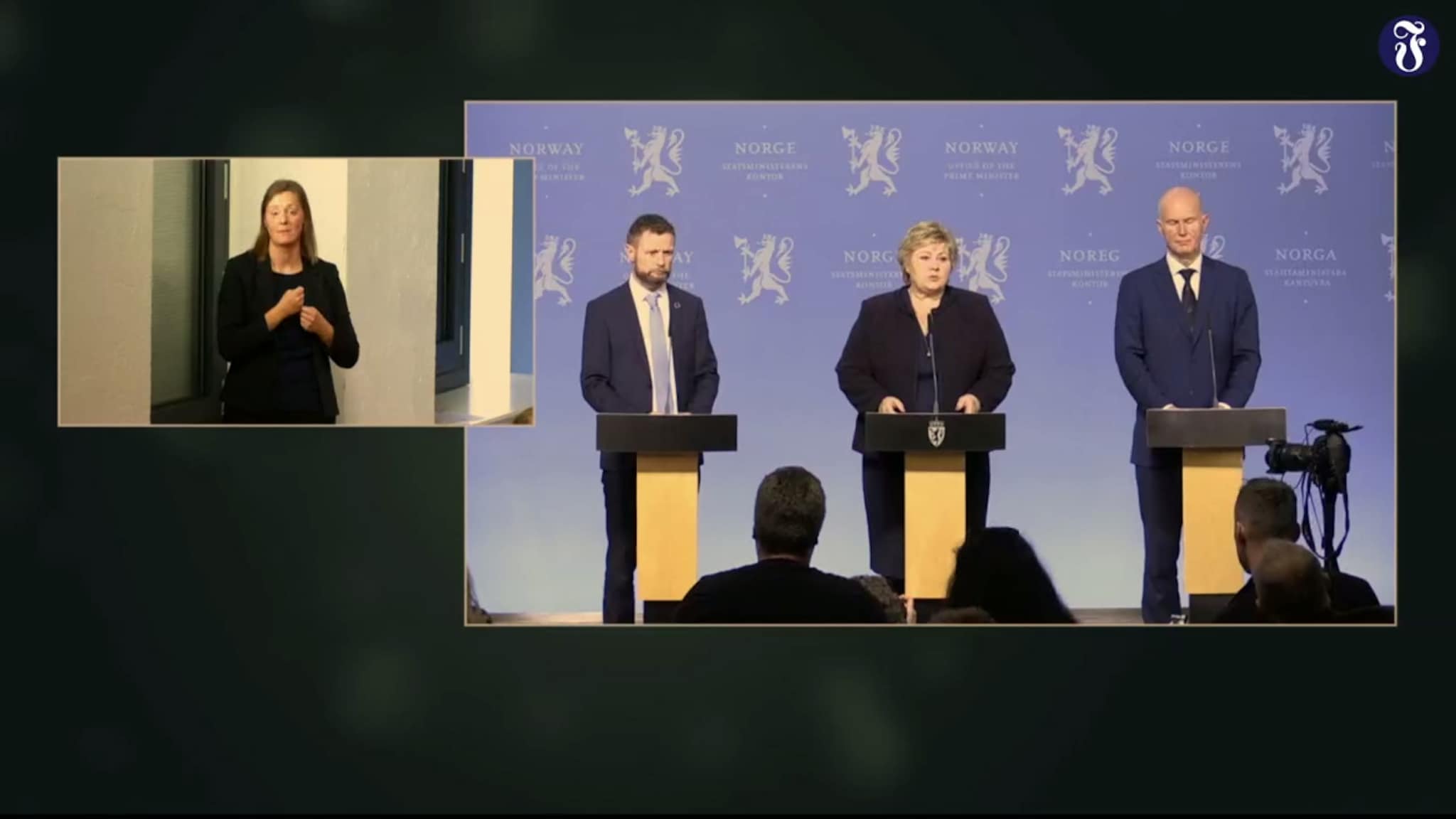 Se statsministerens pressekonferanse i opptak her
