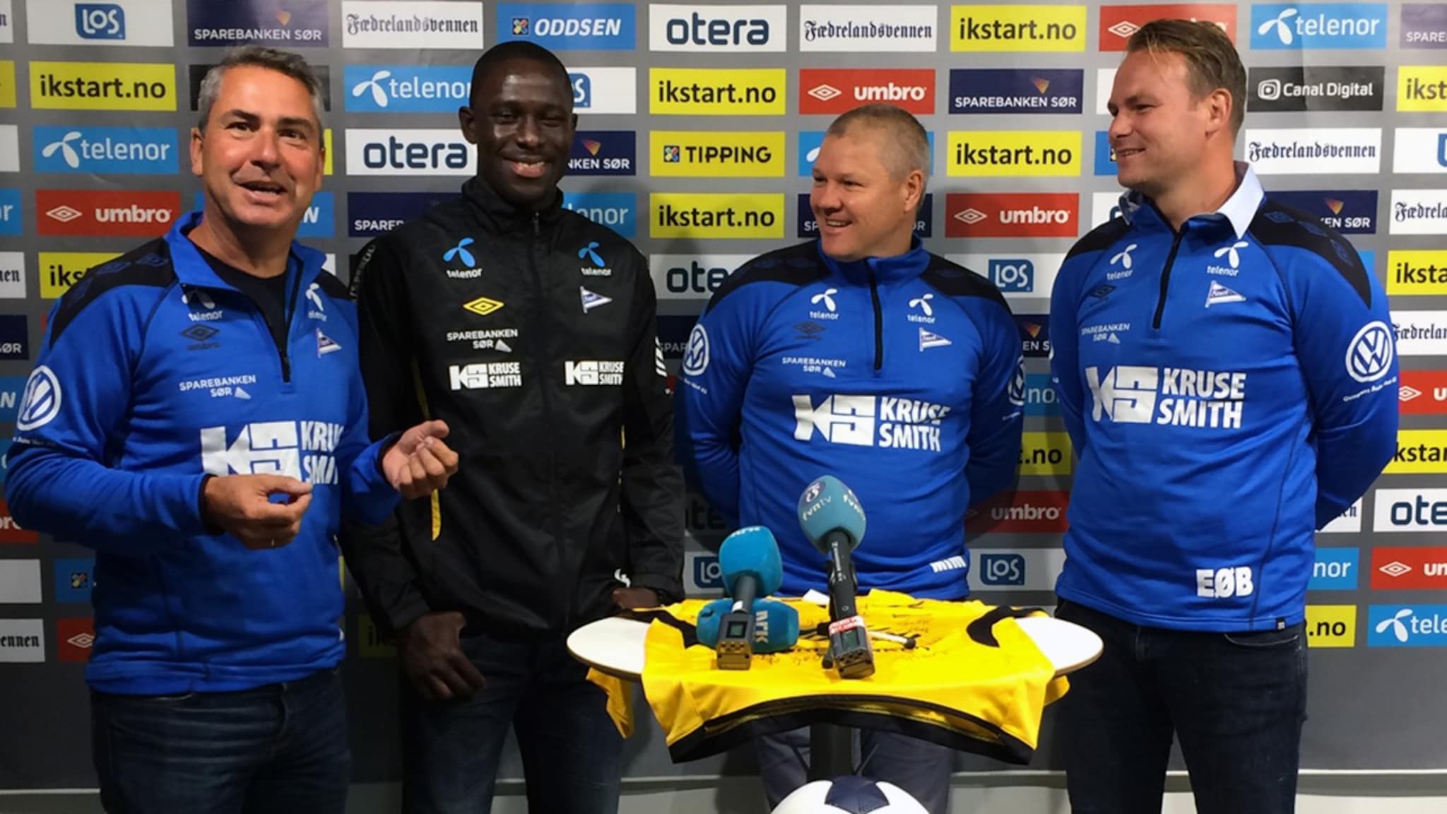 Her presenteres Olofinjana som Start-spiller