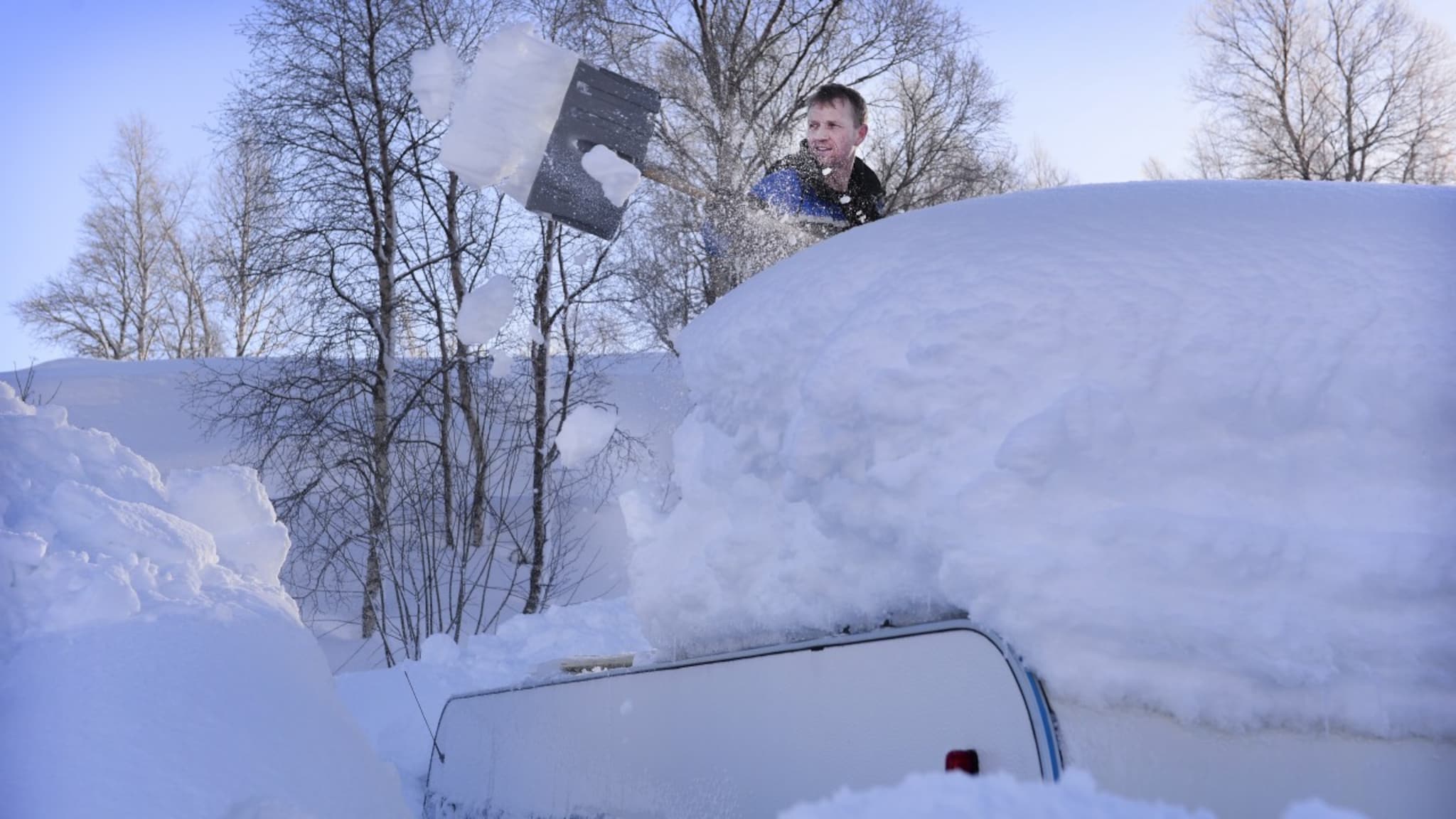 Sirdal drukner i snø
