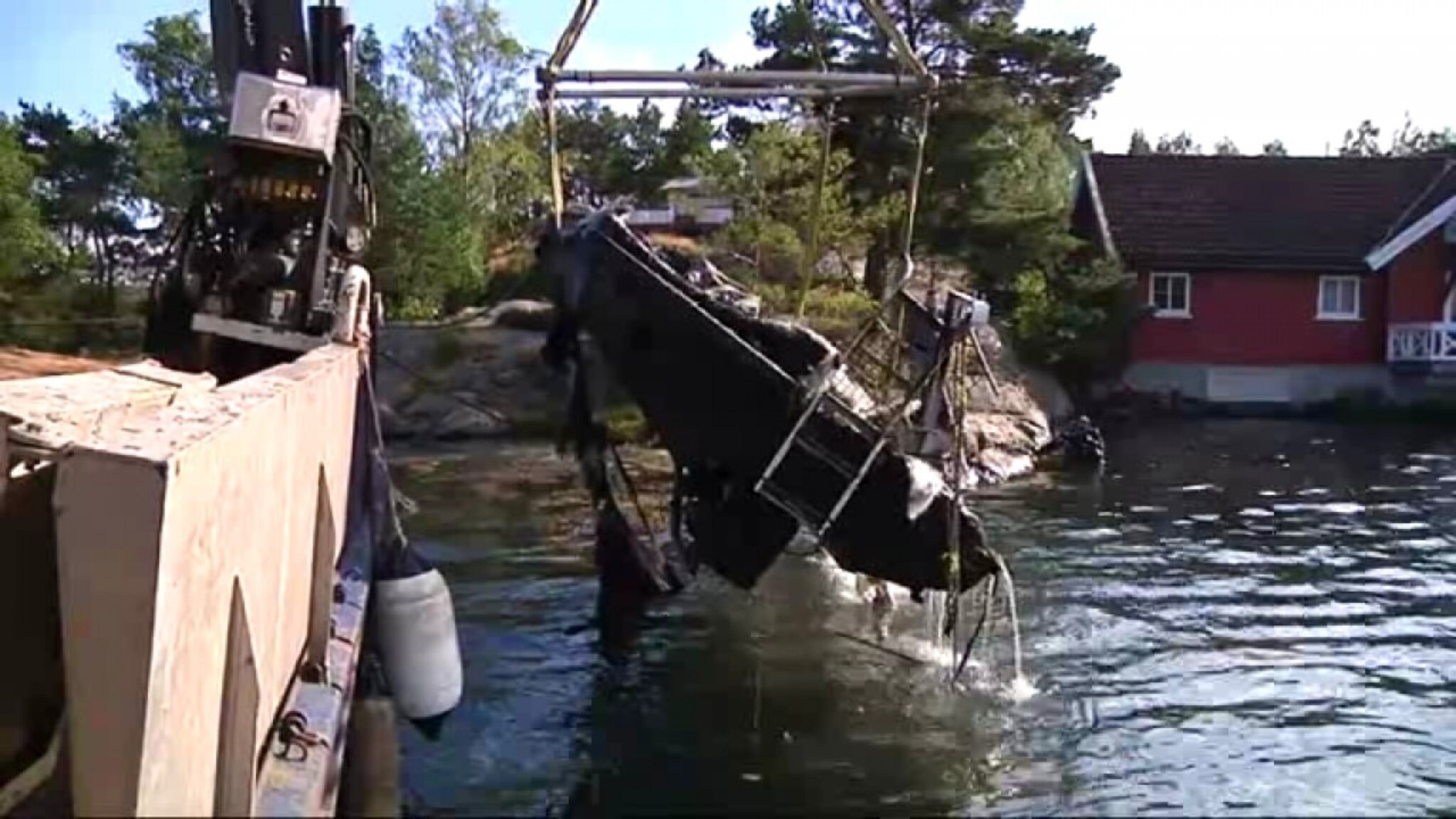 Her heves båtvraket