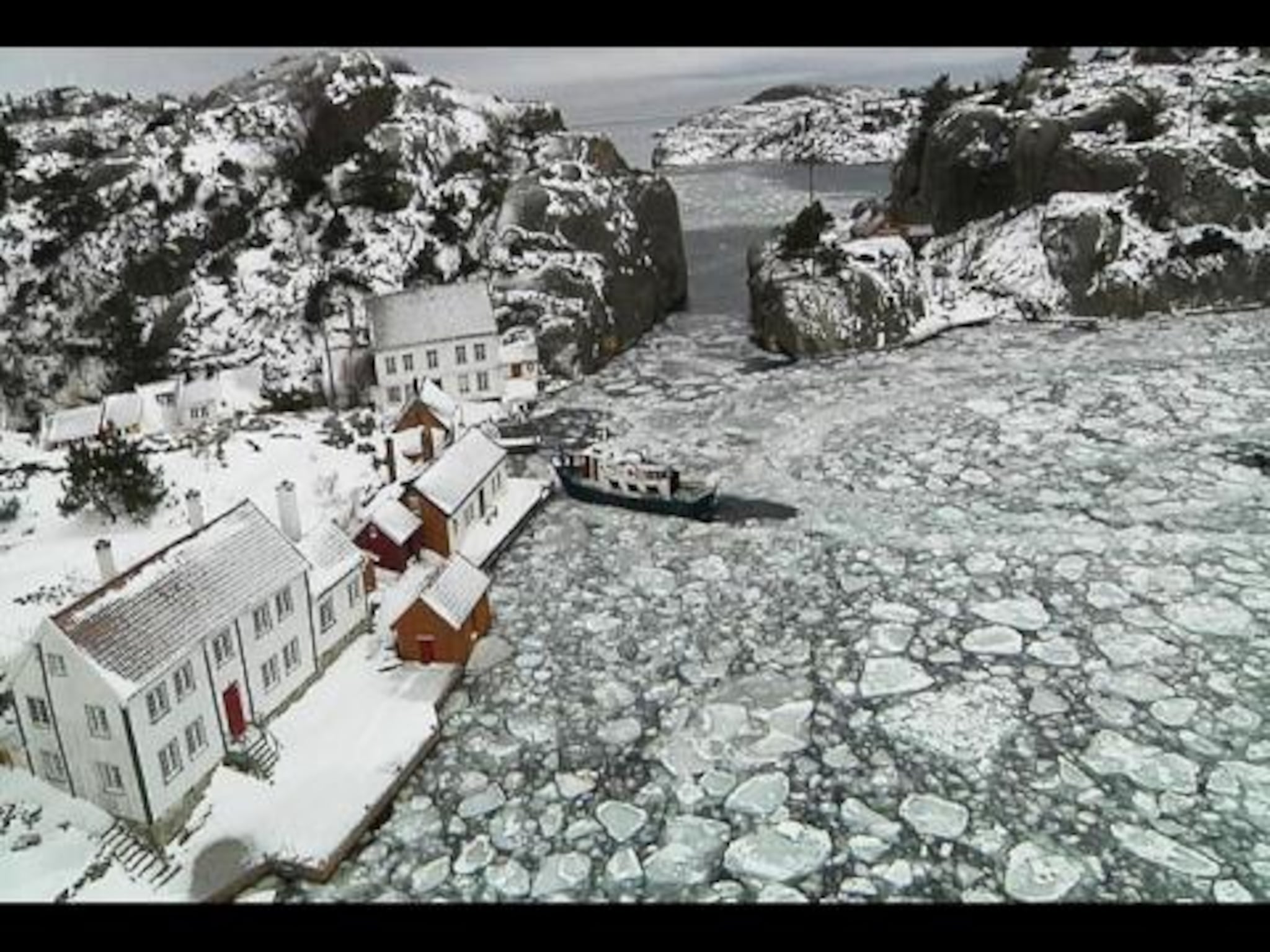 Sørlendinger isolert av is