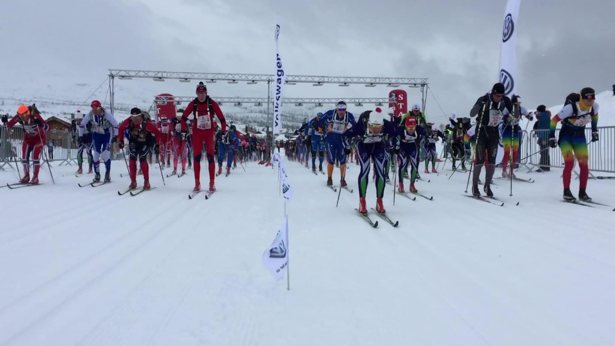 Her går starten av Hovden Tour