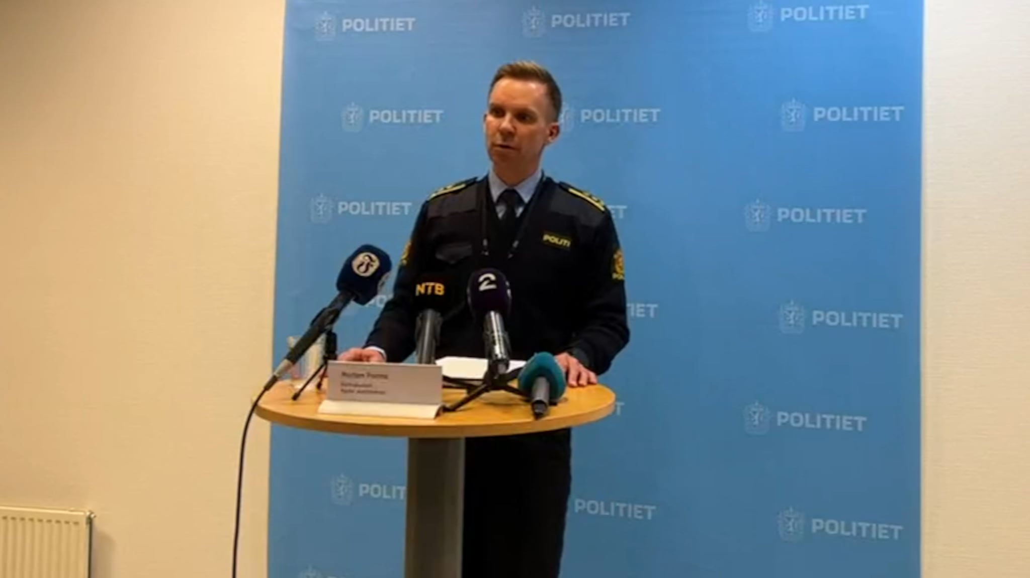 Fra politiets pressekonferanse kl 17
