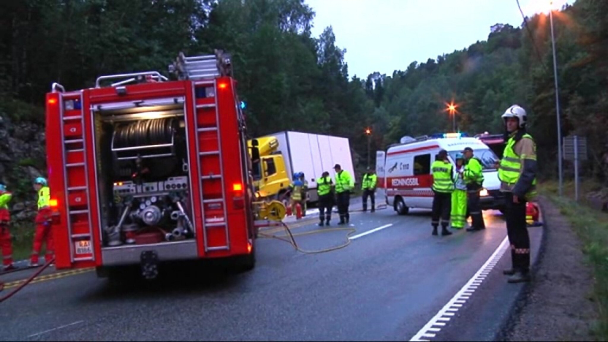 Video fra ulykkesstedet