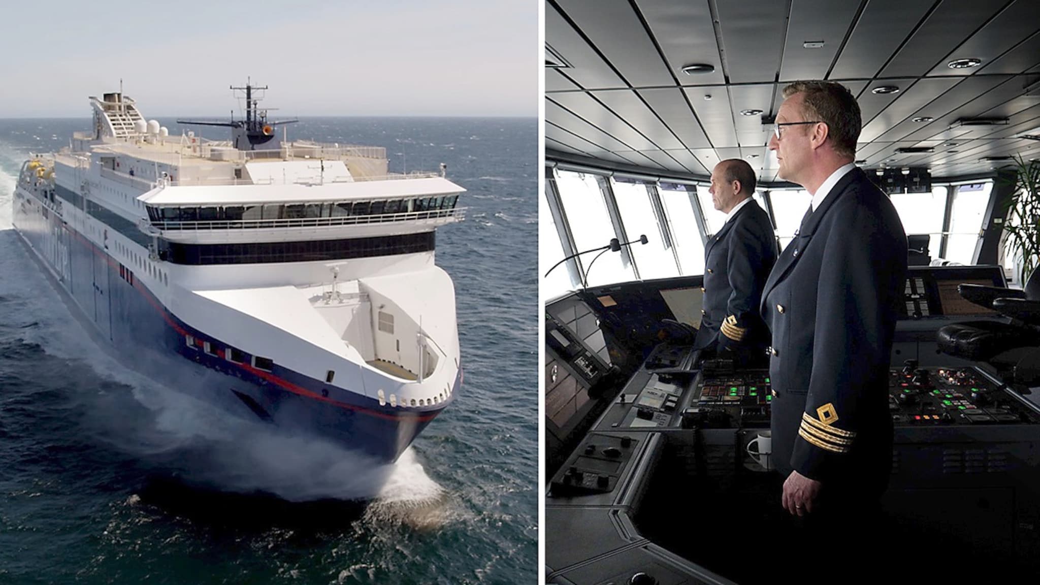 Video: Bli med på brua og se når Superspeed legger til kai i Hirtshals