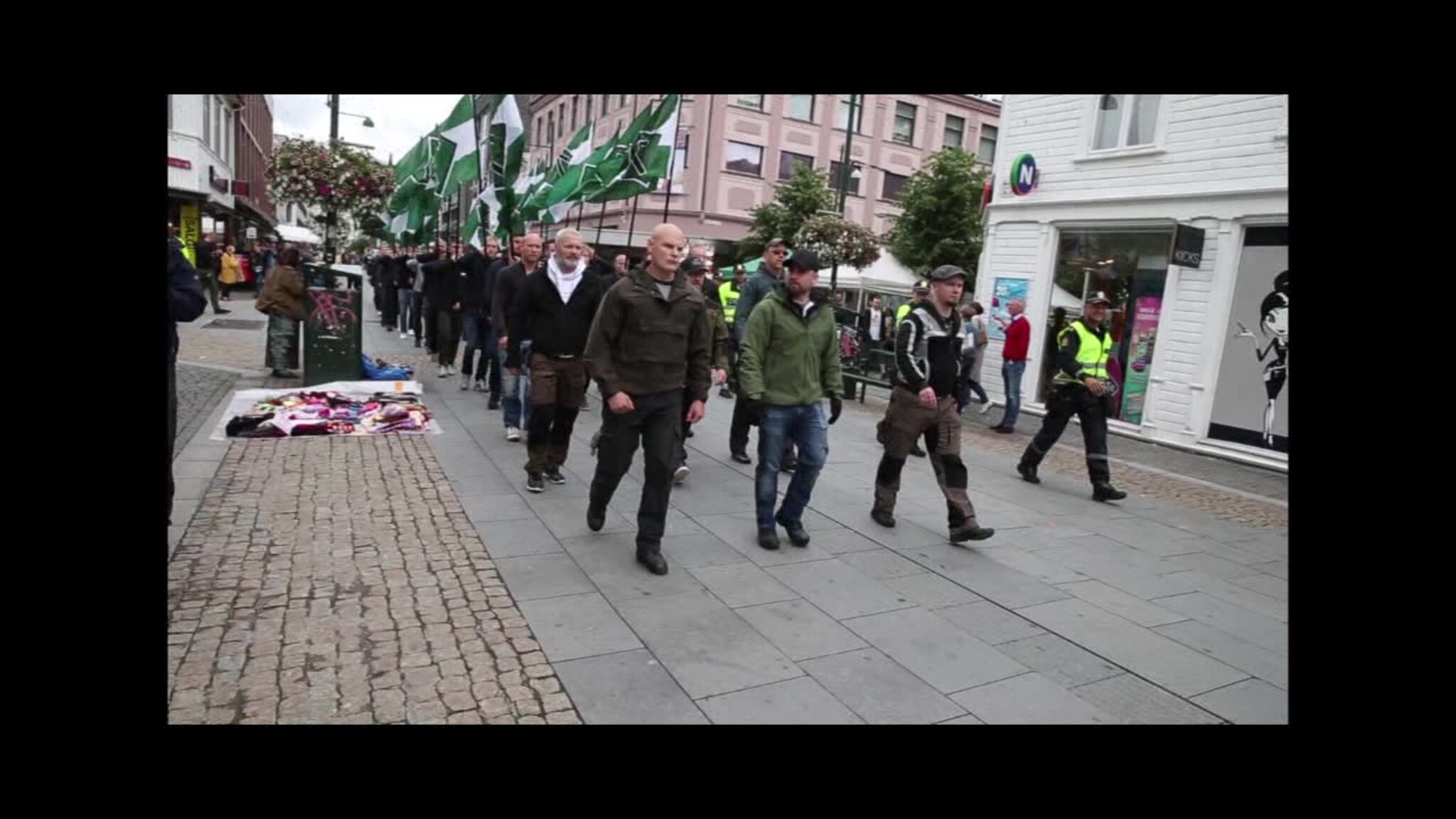 Demonstrasjon med høyreekstreme på Markens