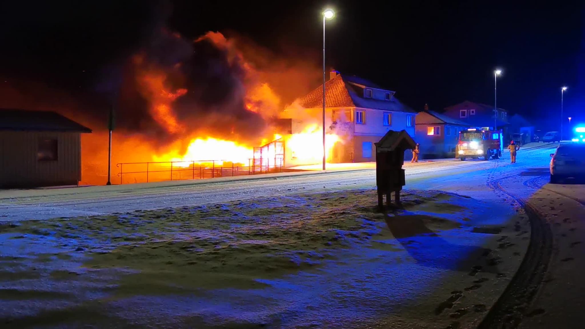 Restauranten står i full fyr