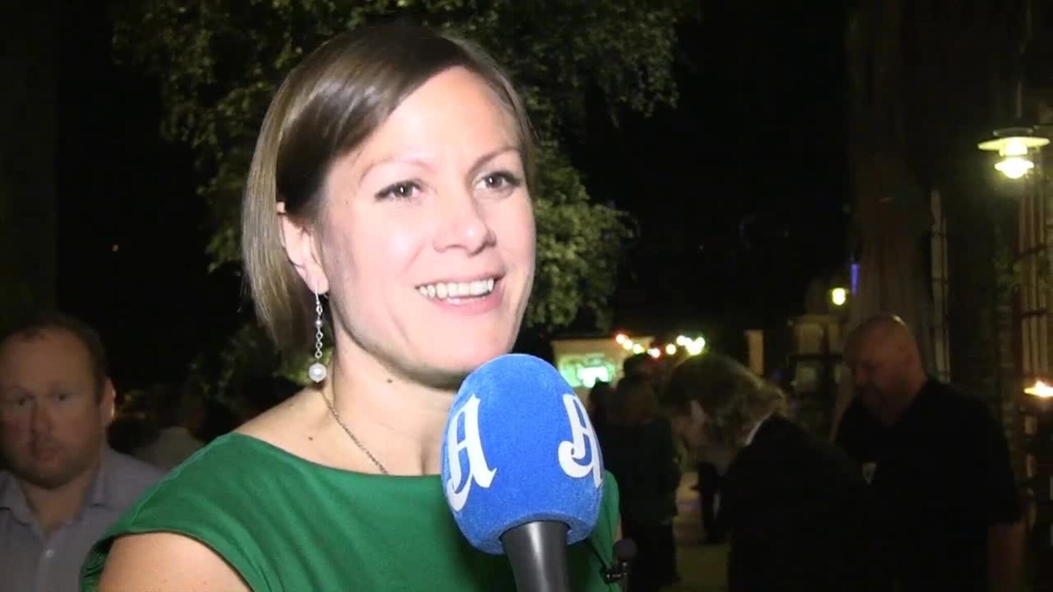 Hanna E. Marcussen på De Grønnes valgvake