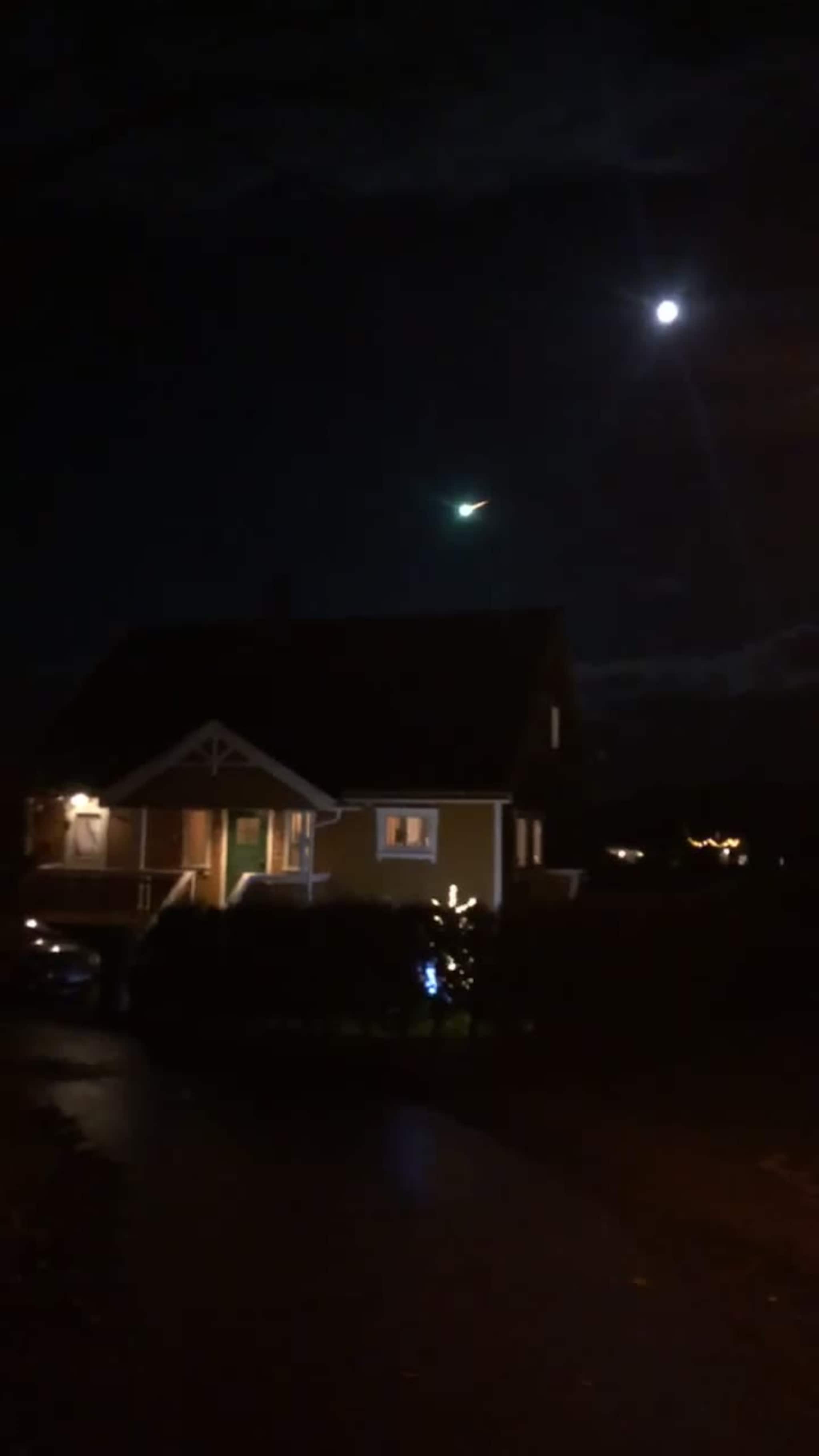 Meteoren sett fra Flekkerøy