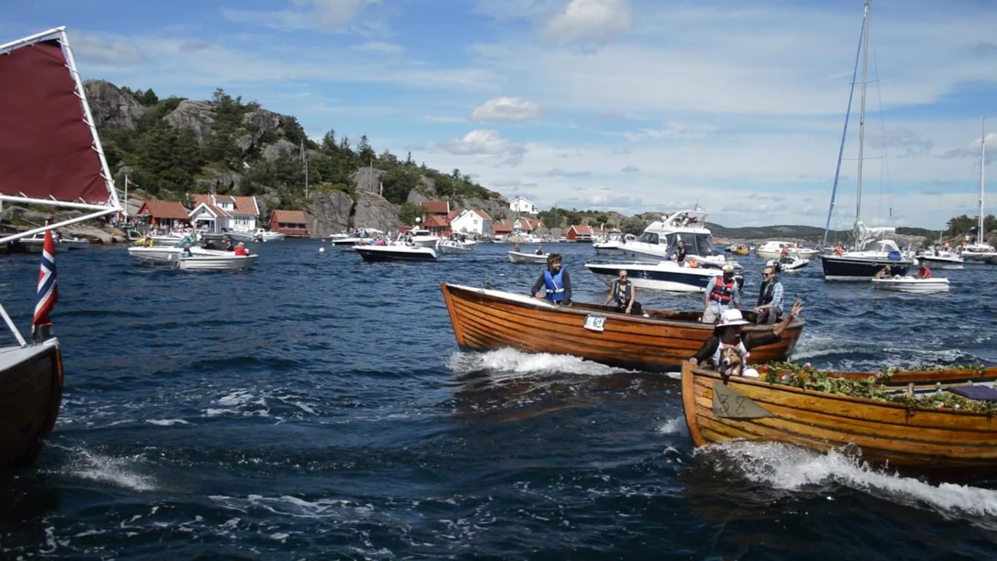 Se video fra sjekteracet i Ny-Hellesund