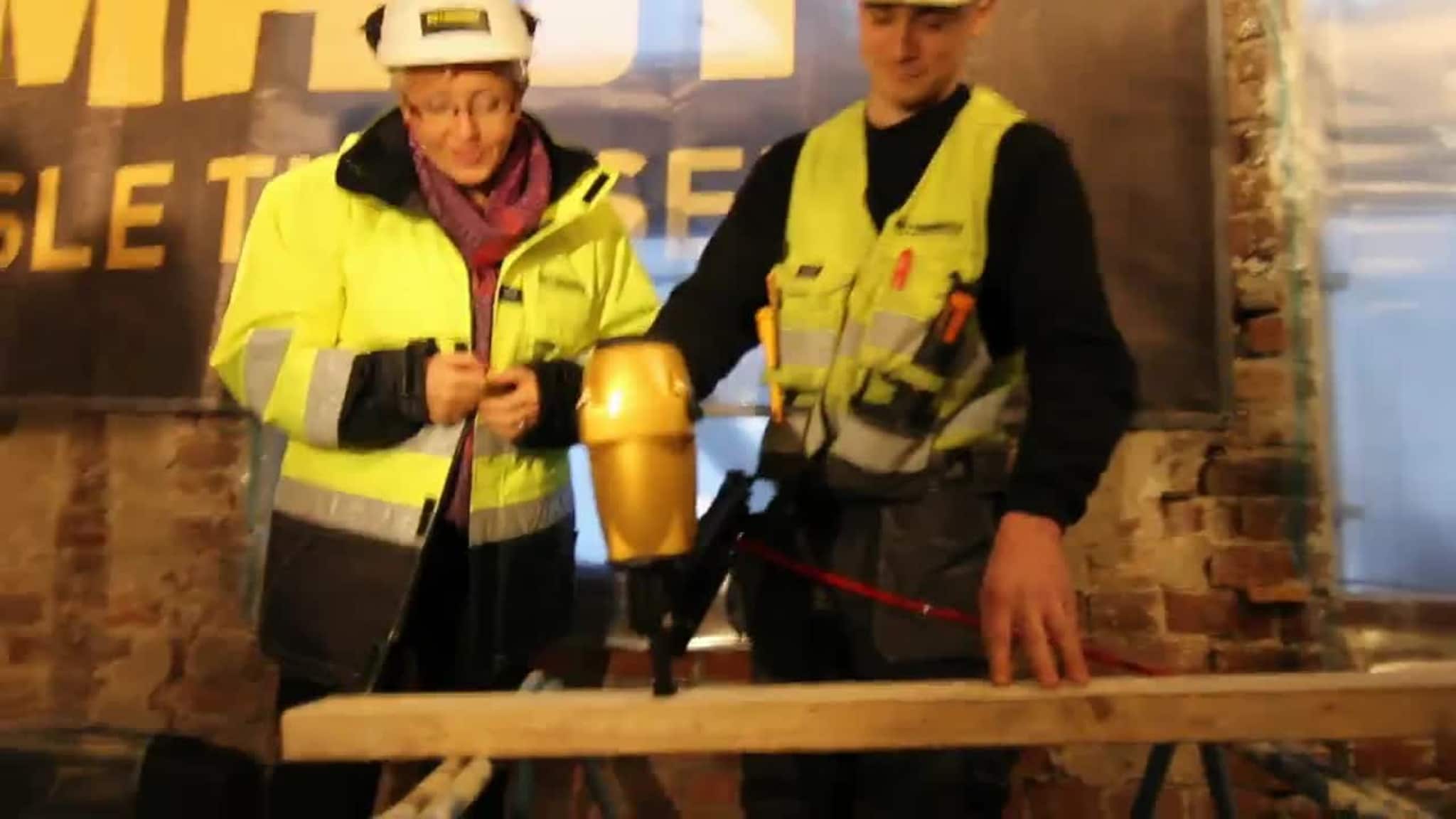 Testet spikerpistolen