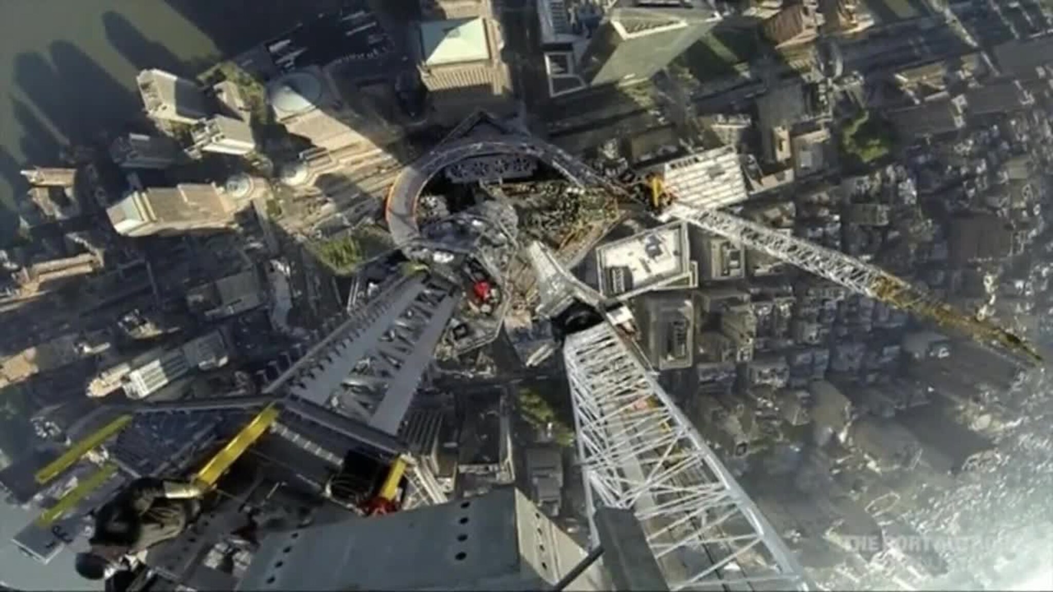 Se New York i fugleperspektiv fra toppen av World Trade Center