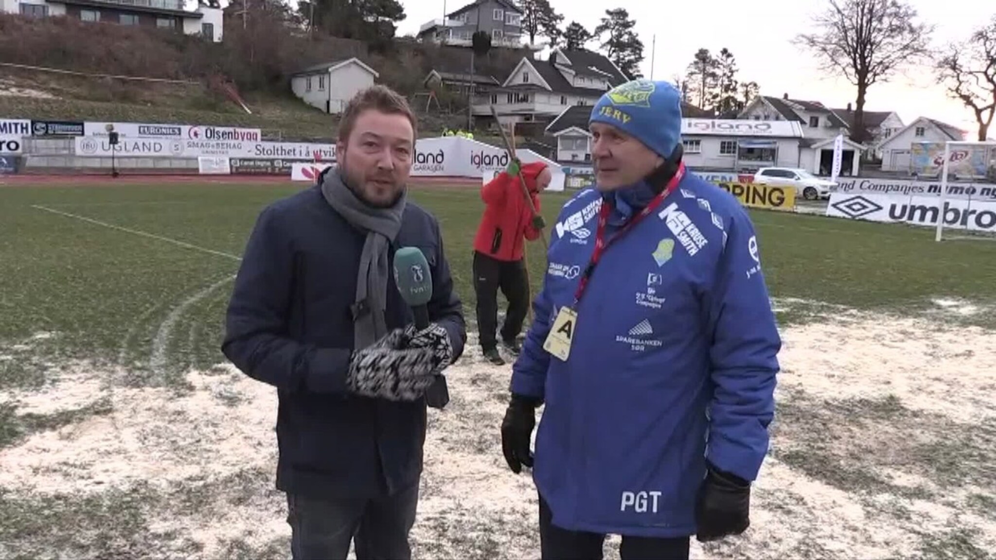 Her hakkes det is på Levermyr