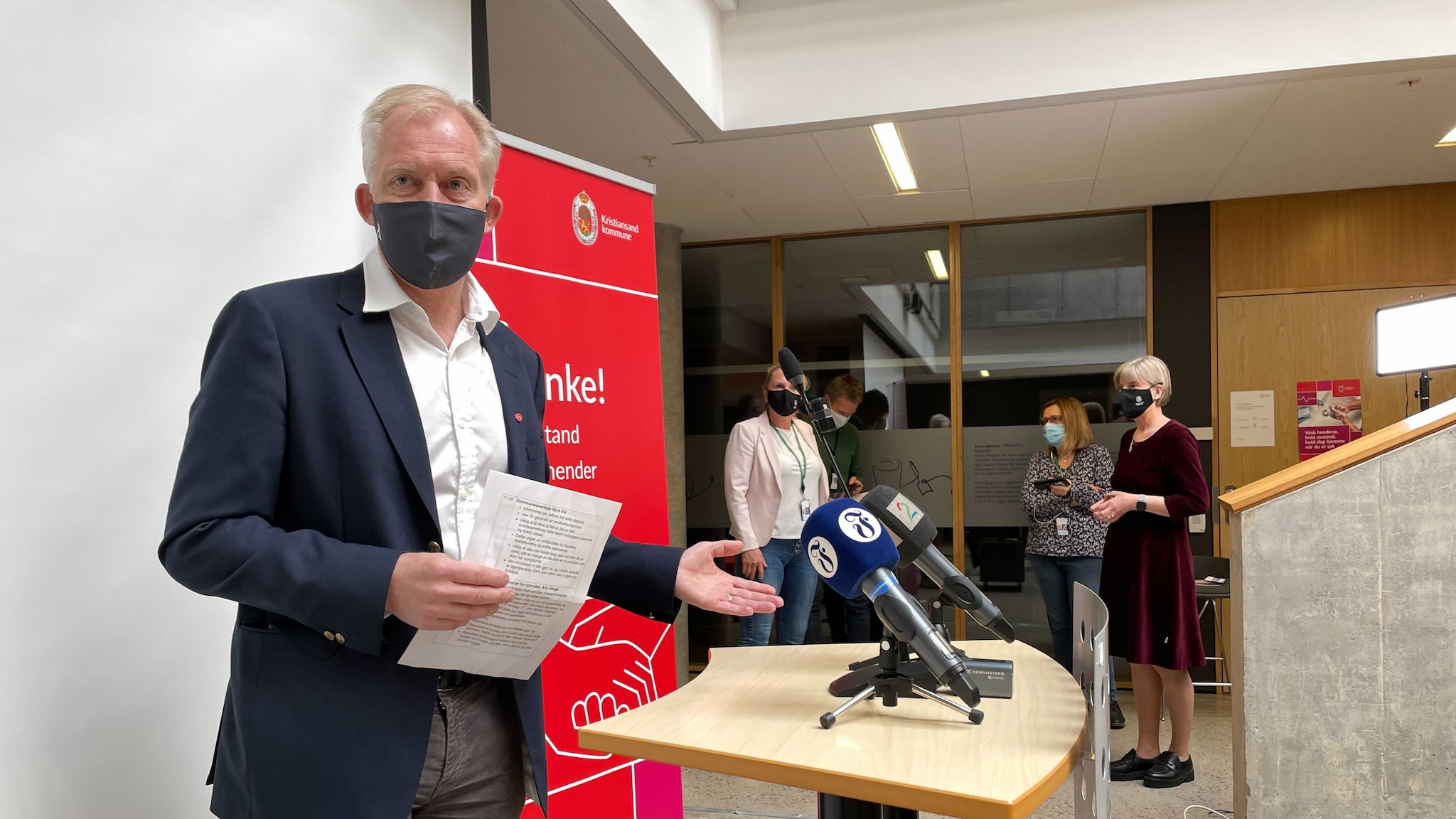 Se kommunens pressekonferanse om smittesituasjonen
