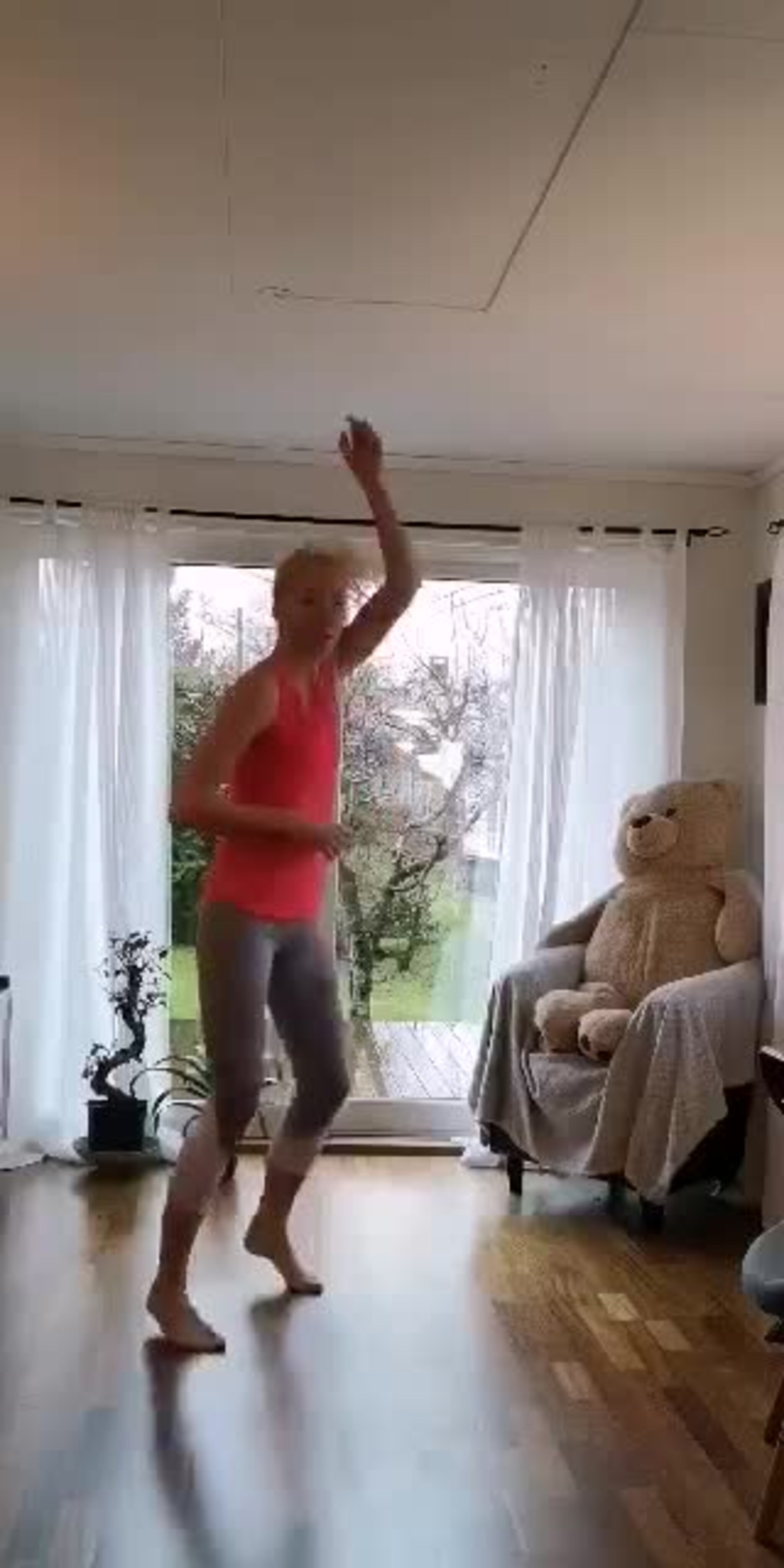Madelen Søfteland med hjemmetrening