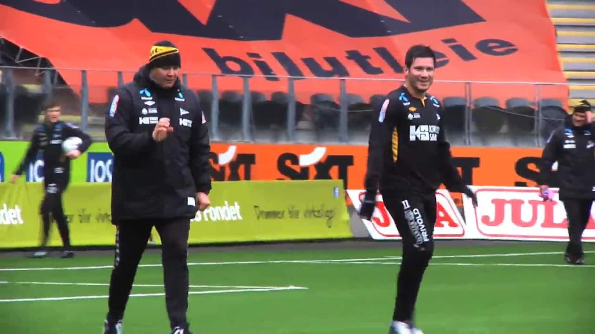 Her får Castro spesialtrening av Mjelde