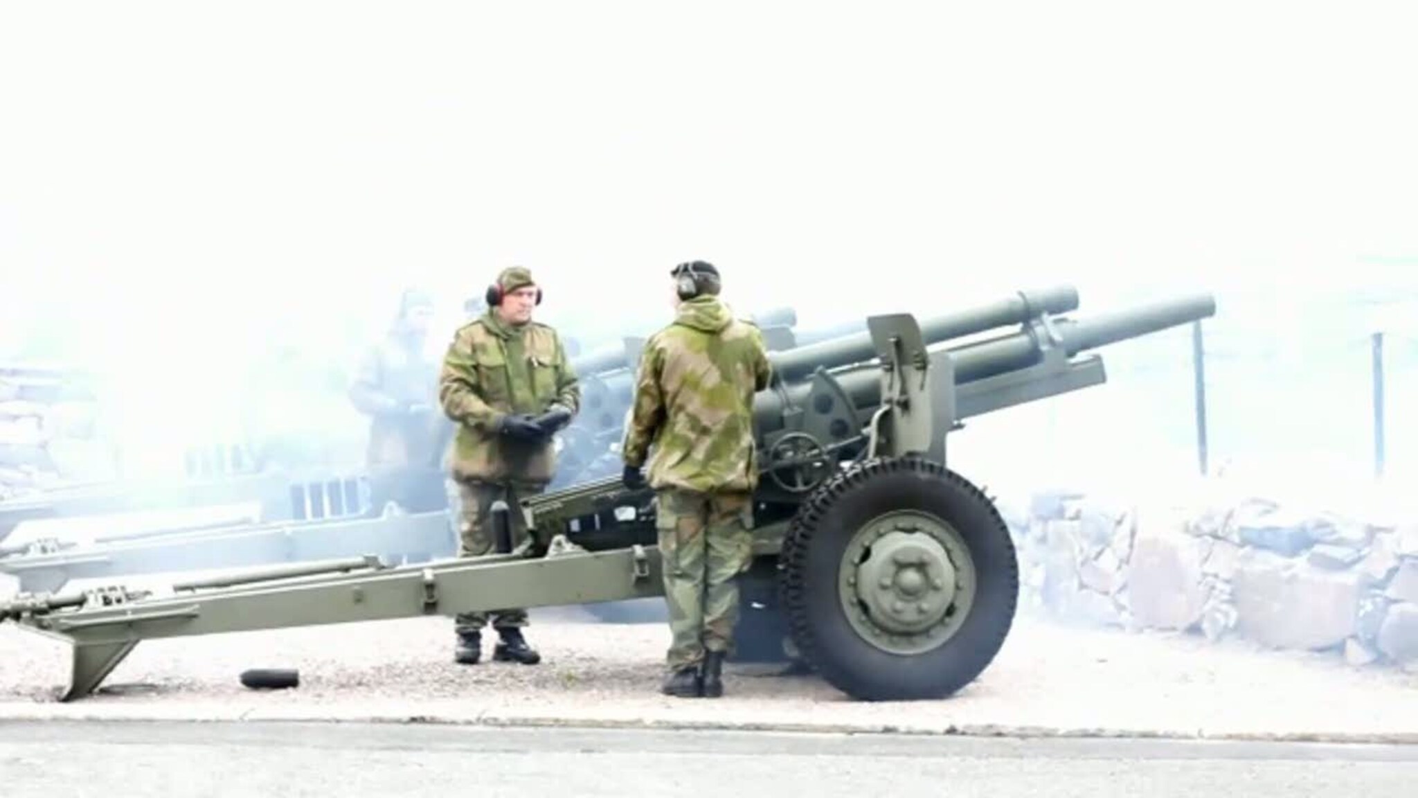 Fyrte av 21 skudd fra Odderøya