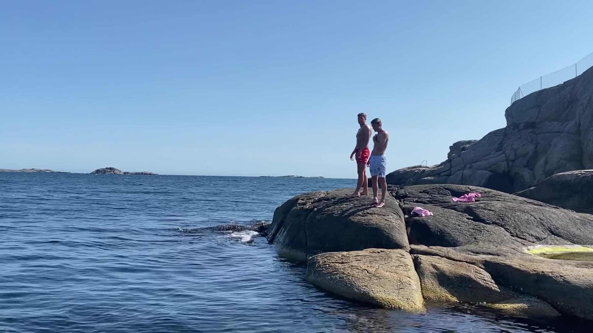 Smeigedag i Søgne - stup fra fjell