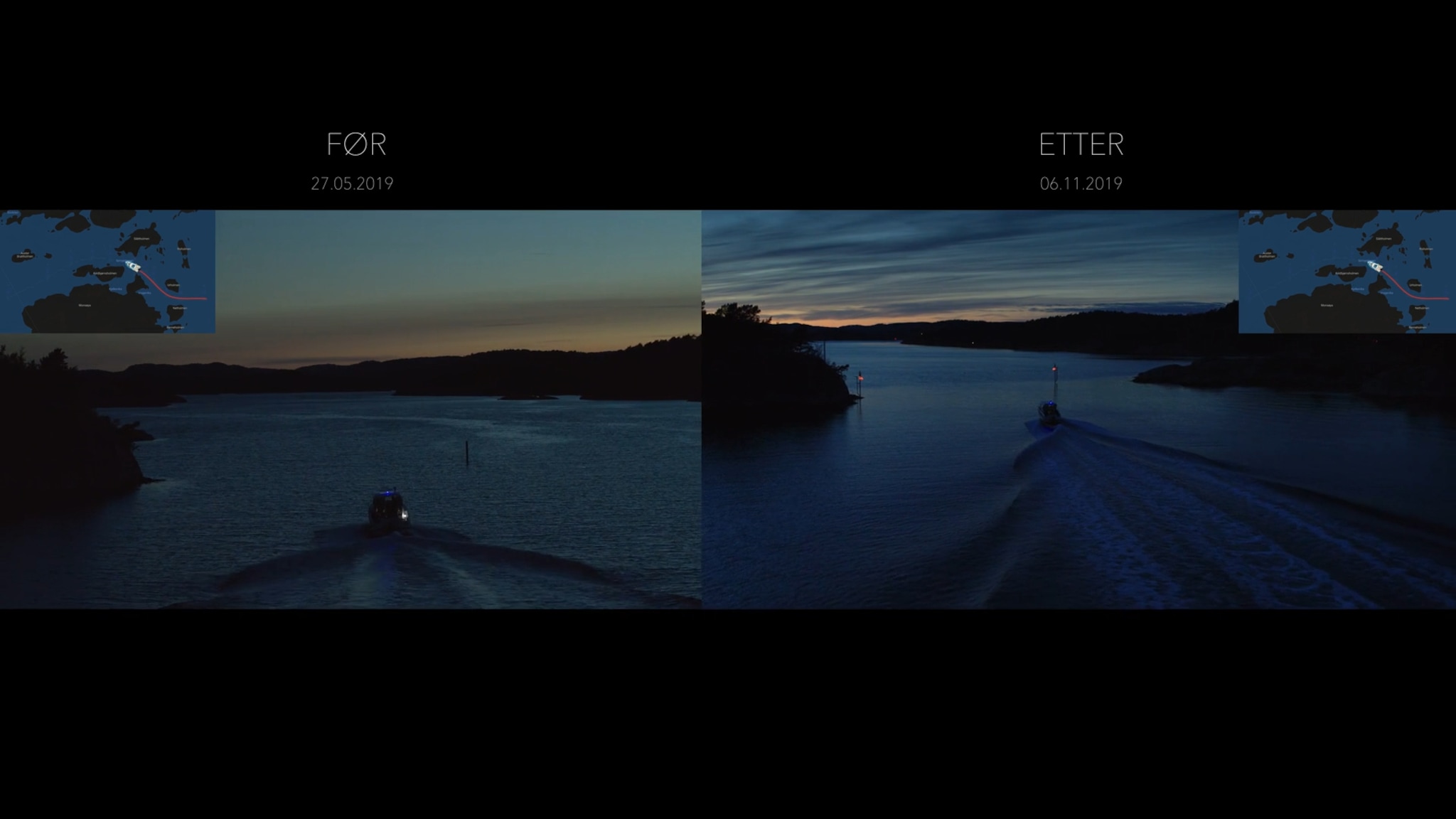 PARALLELL-VIDEO: Se skjærgården i Mandal før og etter sjømerkingen