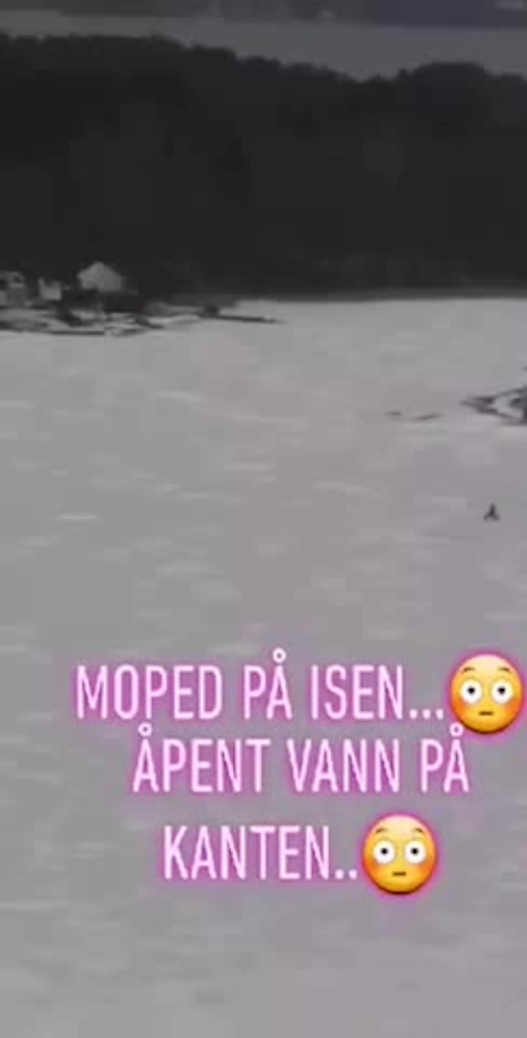 Moped på isen