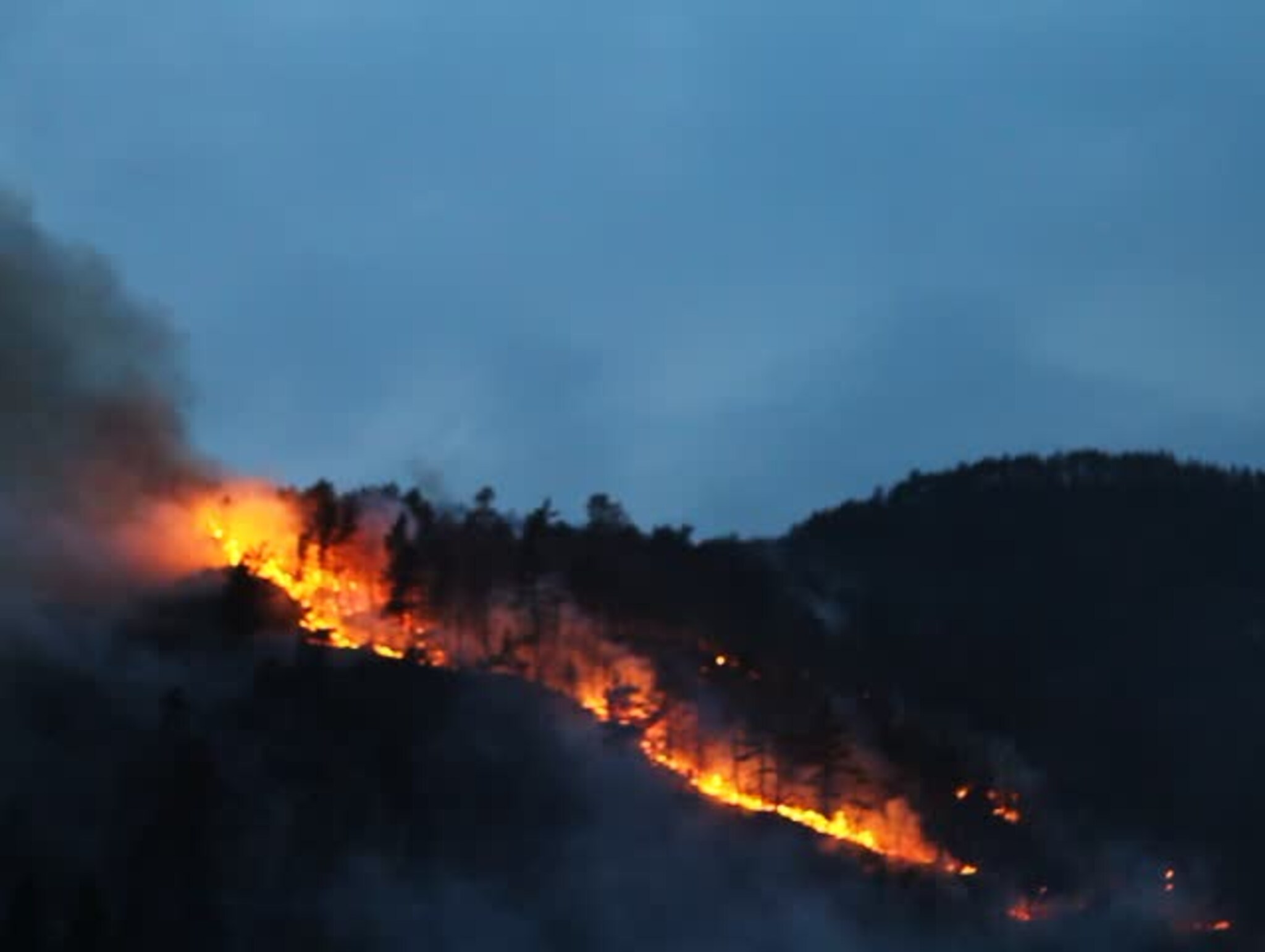 Krattbrann i Kvinesdal