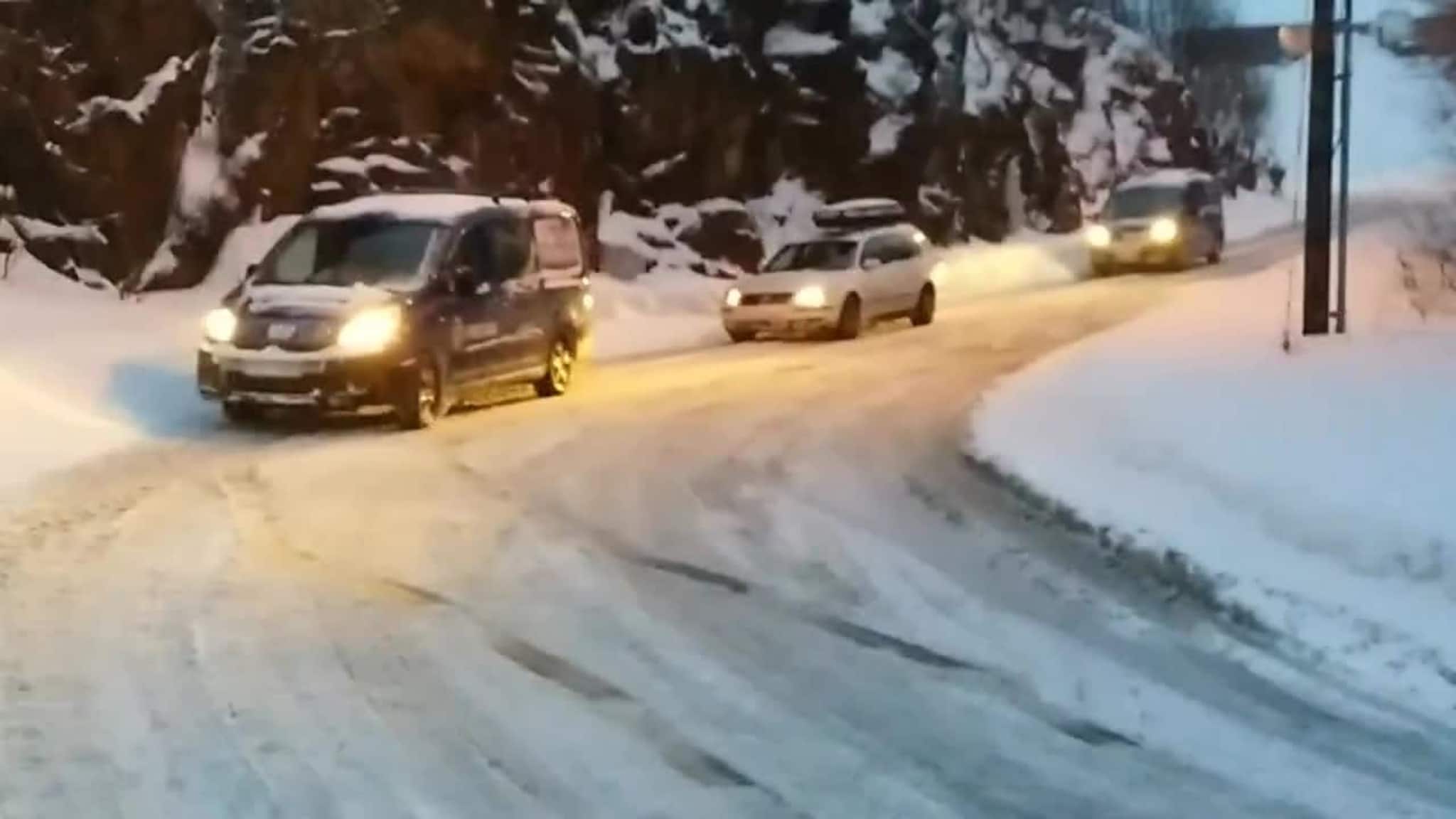 Rigetjønnveien torsdag morgen