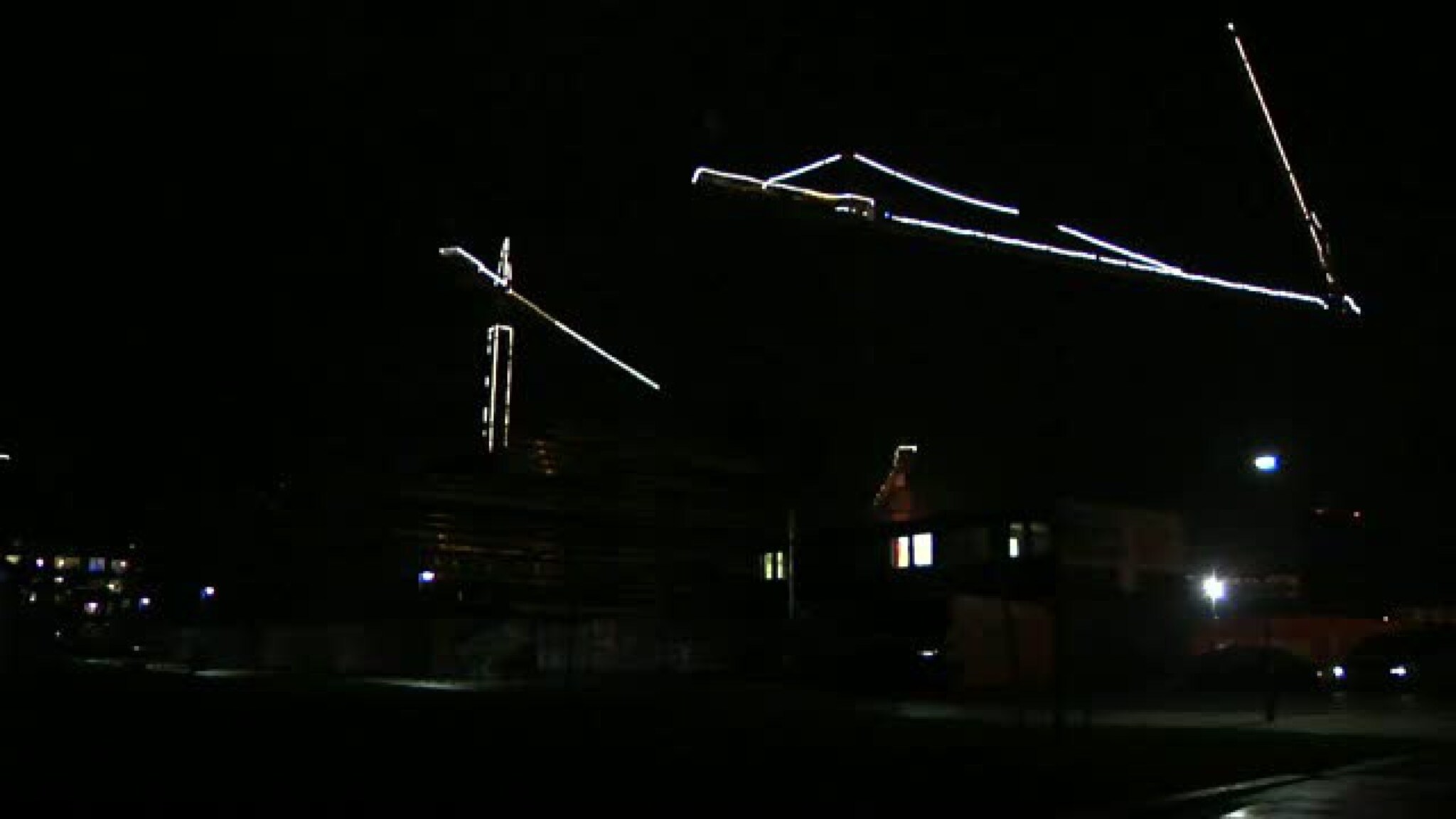 Her tennes julekranene