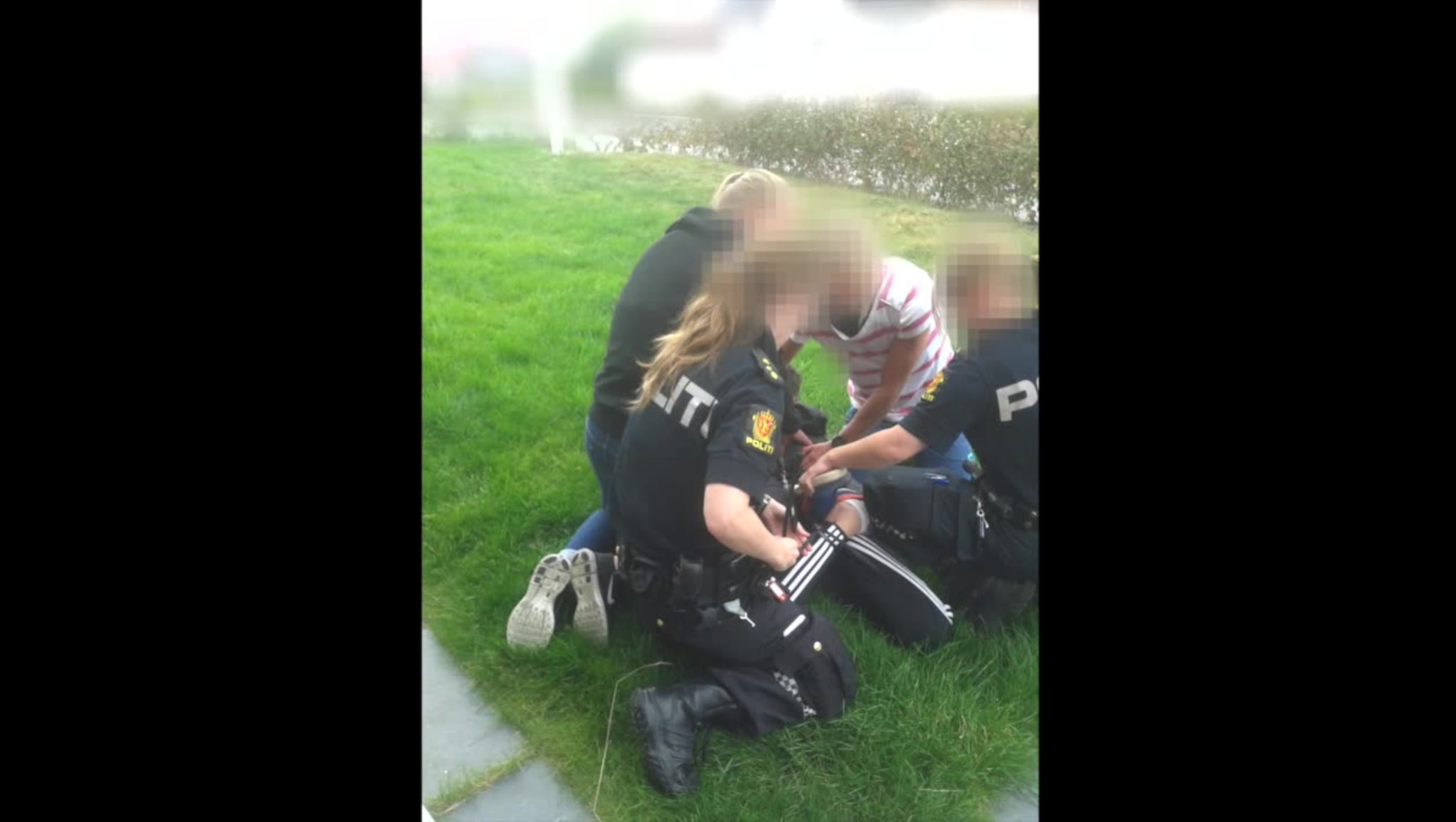 Morens bilder av pågripelsen
