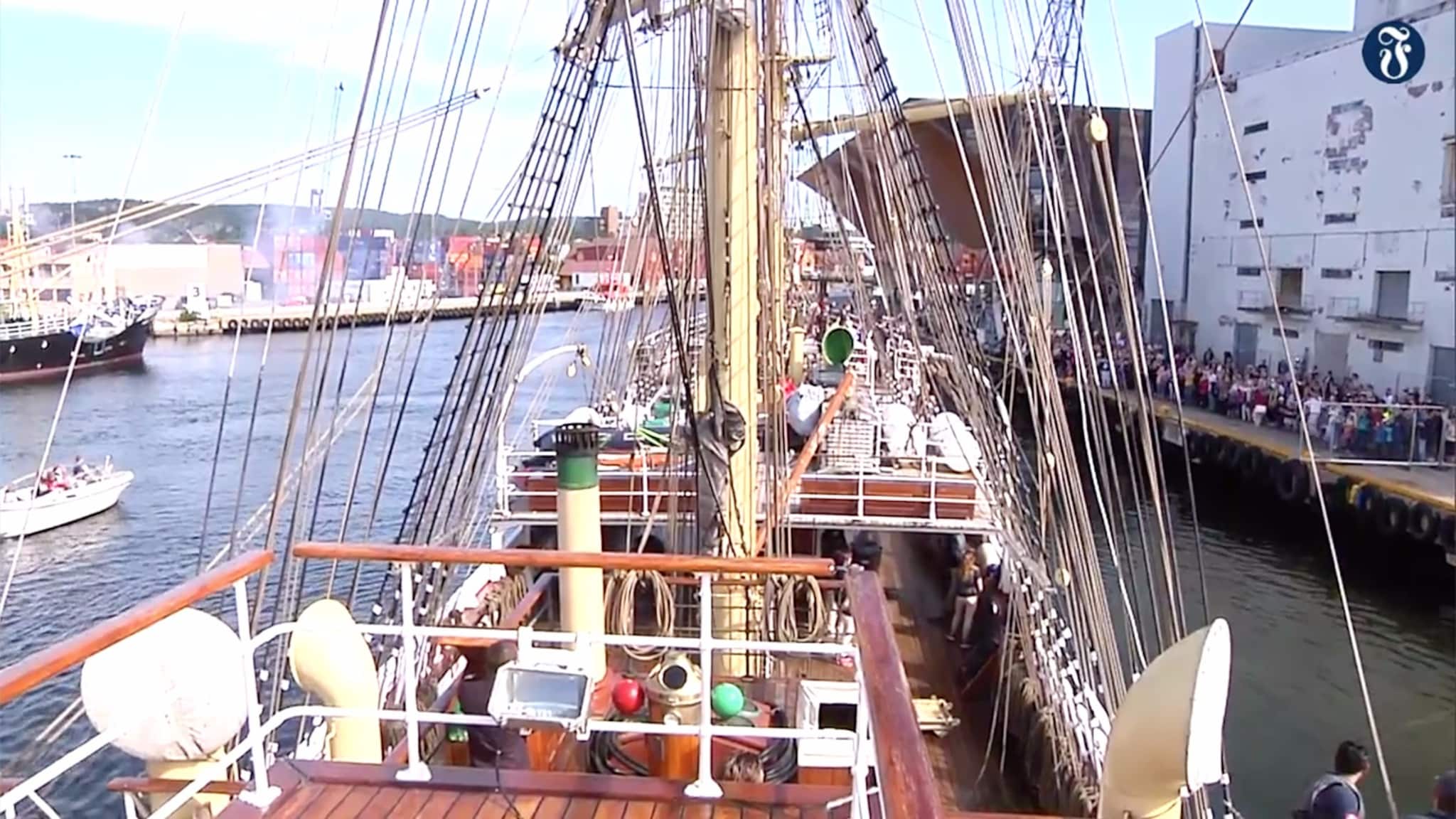 Gjenopplev fullriggeren Sørlandets retur til Kristiansand
