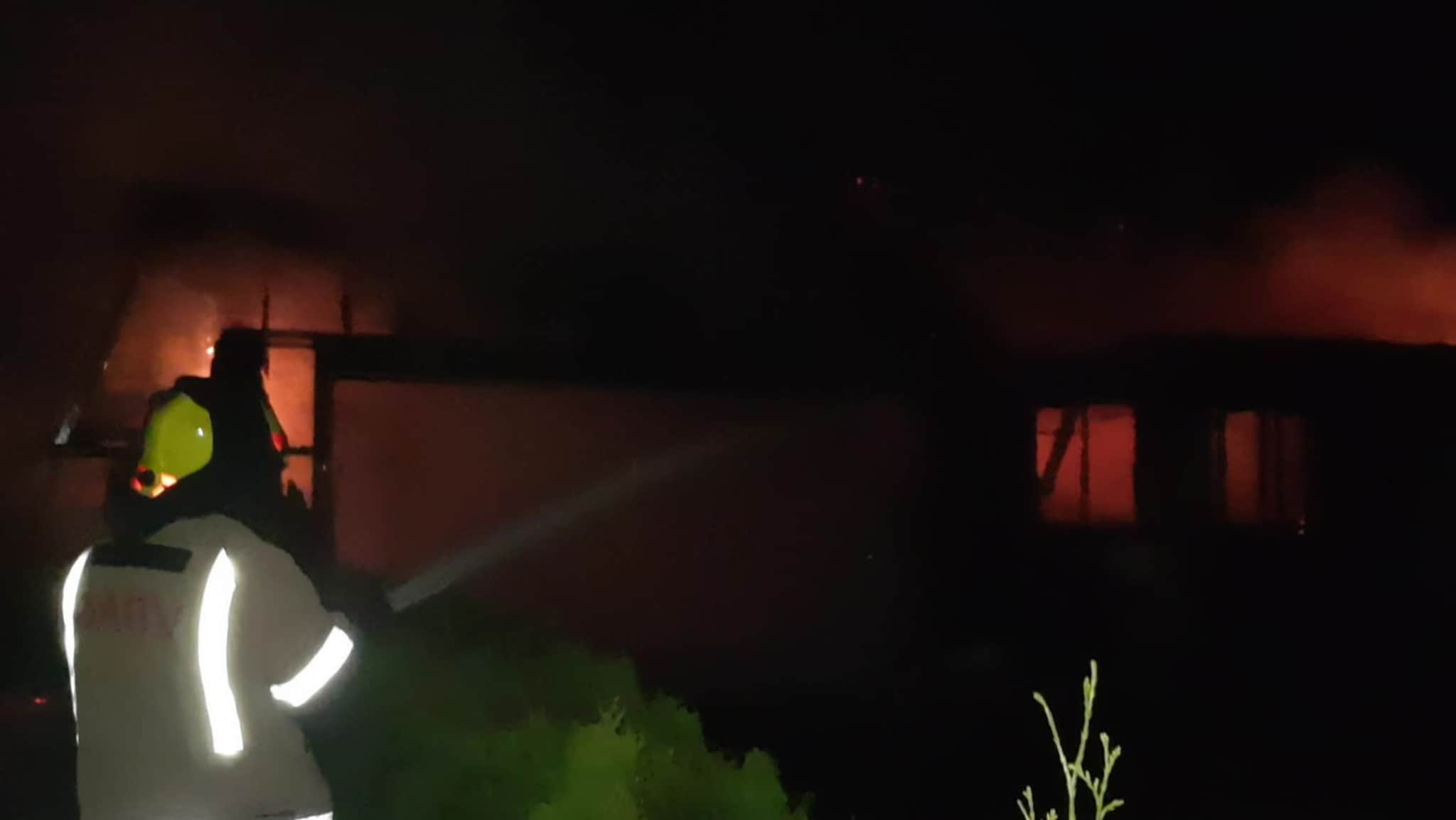 Husbrann på Hisøy i Arendal