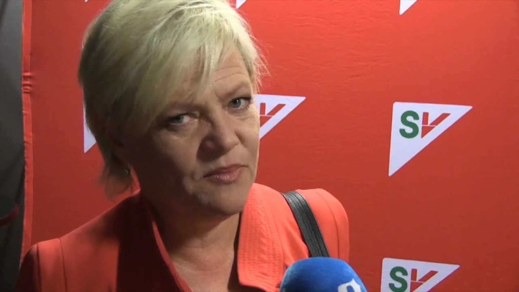 Kristin Halvorsen fra SVs valgvake