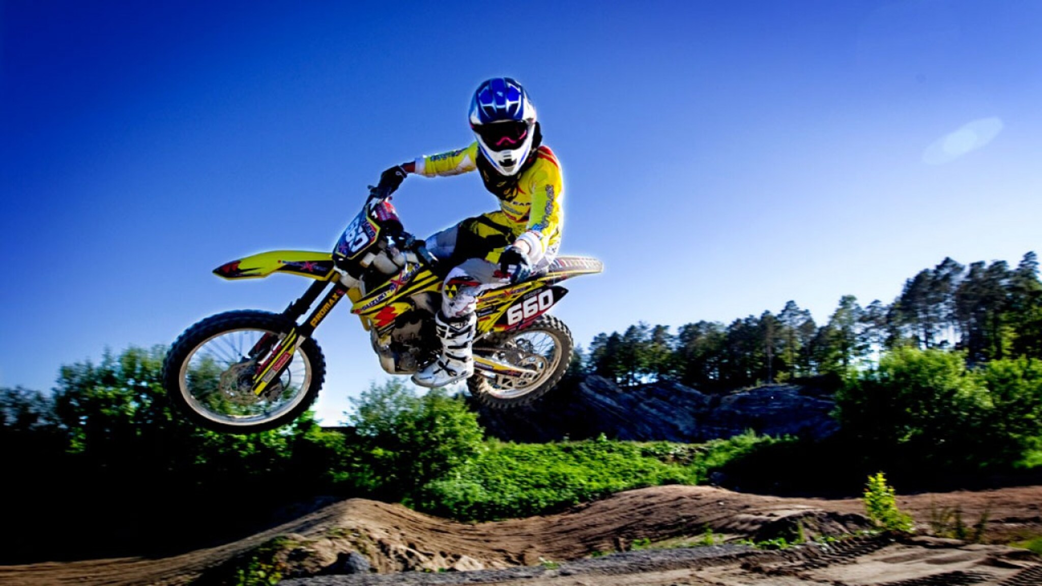 Luftige svev på motorsykkelen