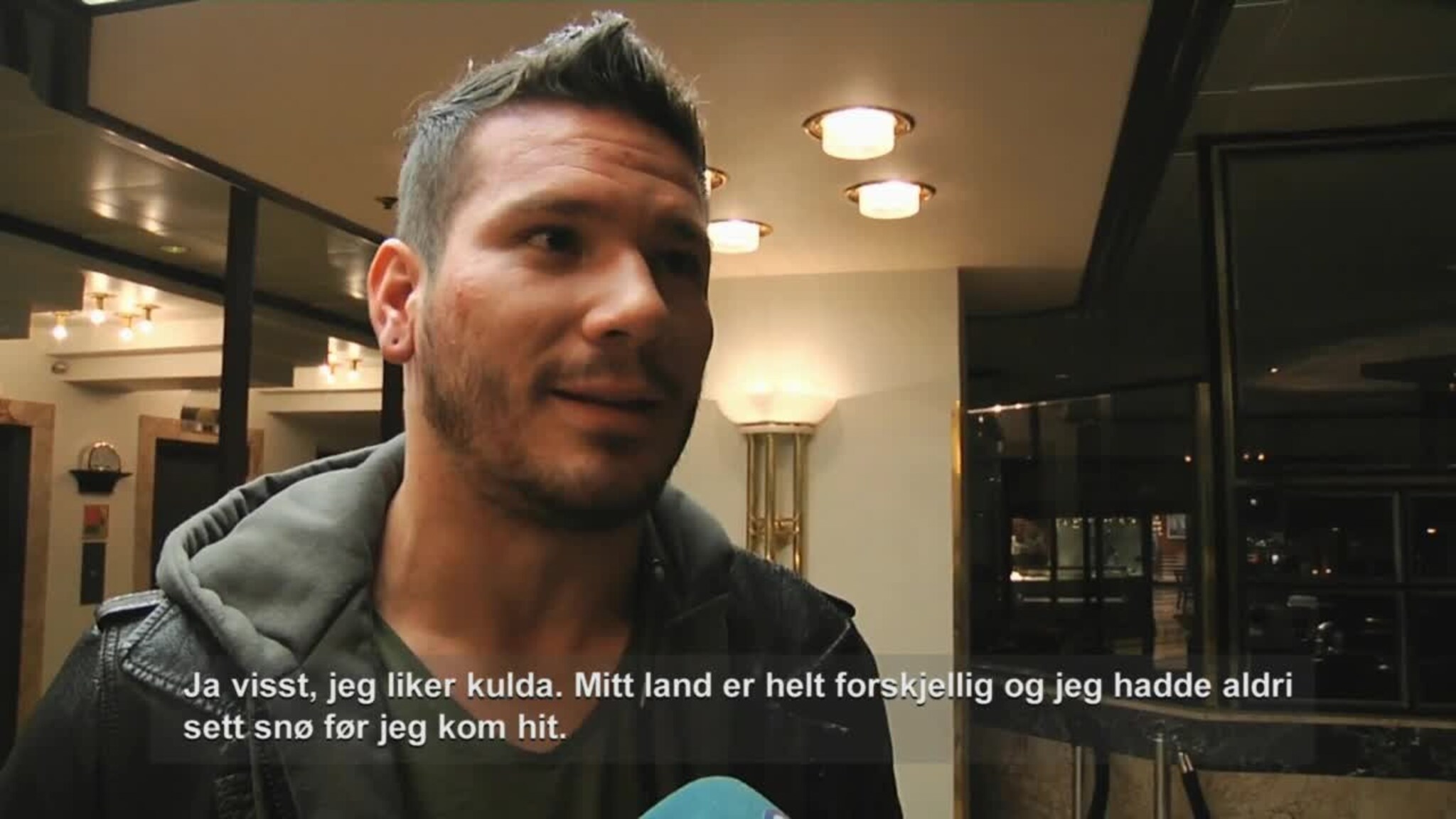 - Jeg hadde aldri sett snø før